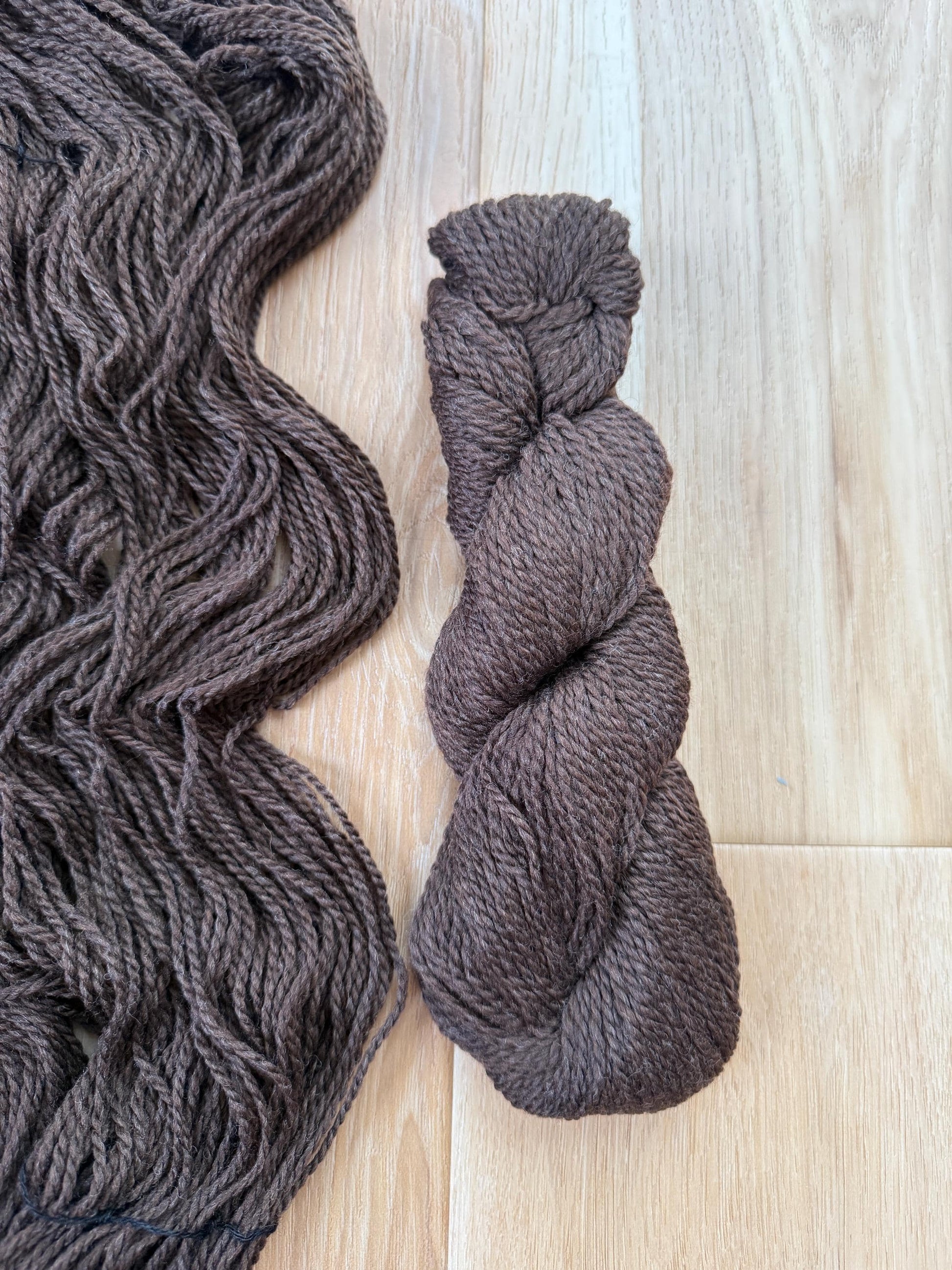 Blue Sky Fibers Highland Wool Yarn - dark brown, 100% Peruvian Highland Wool, Worsted Weight Yarn