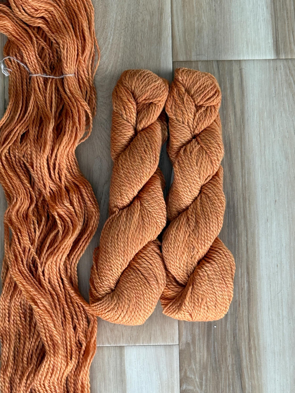 Blue Sky Fibers Highland Wool Yarn - orange yarn Ember glow 100% Peruvian Highland Wool, Worsted Weight Yarn