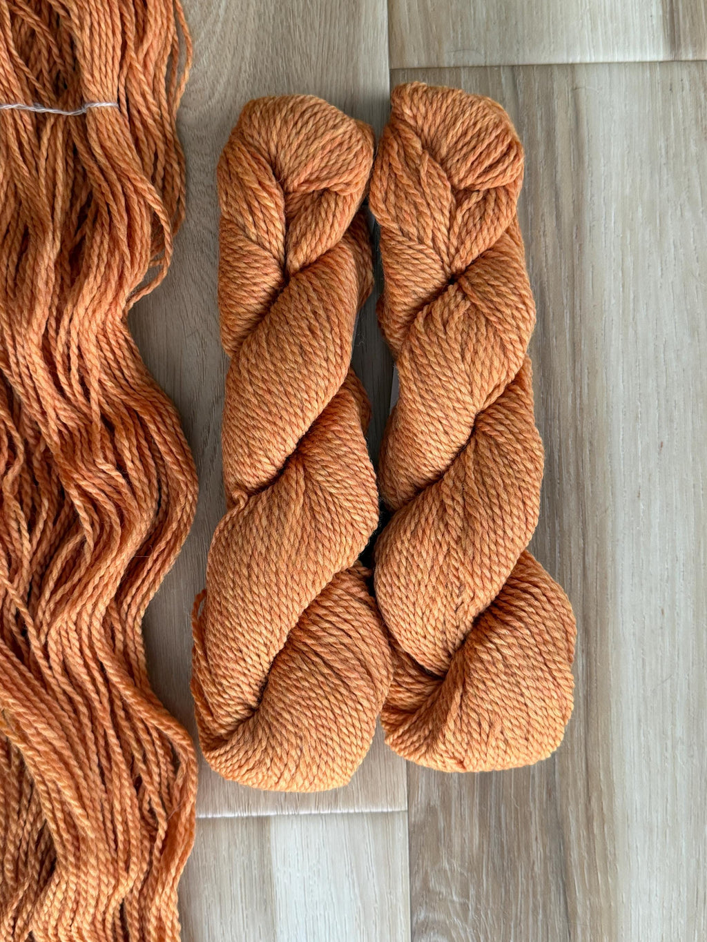 Blue Sky Fibers Highland Wool Yarn - orange yarn Ember glow 100% Peruvian Highland Wool, Worsted Weight Yarn