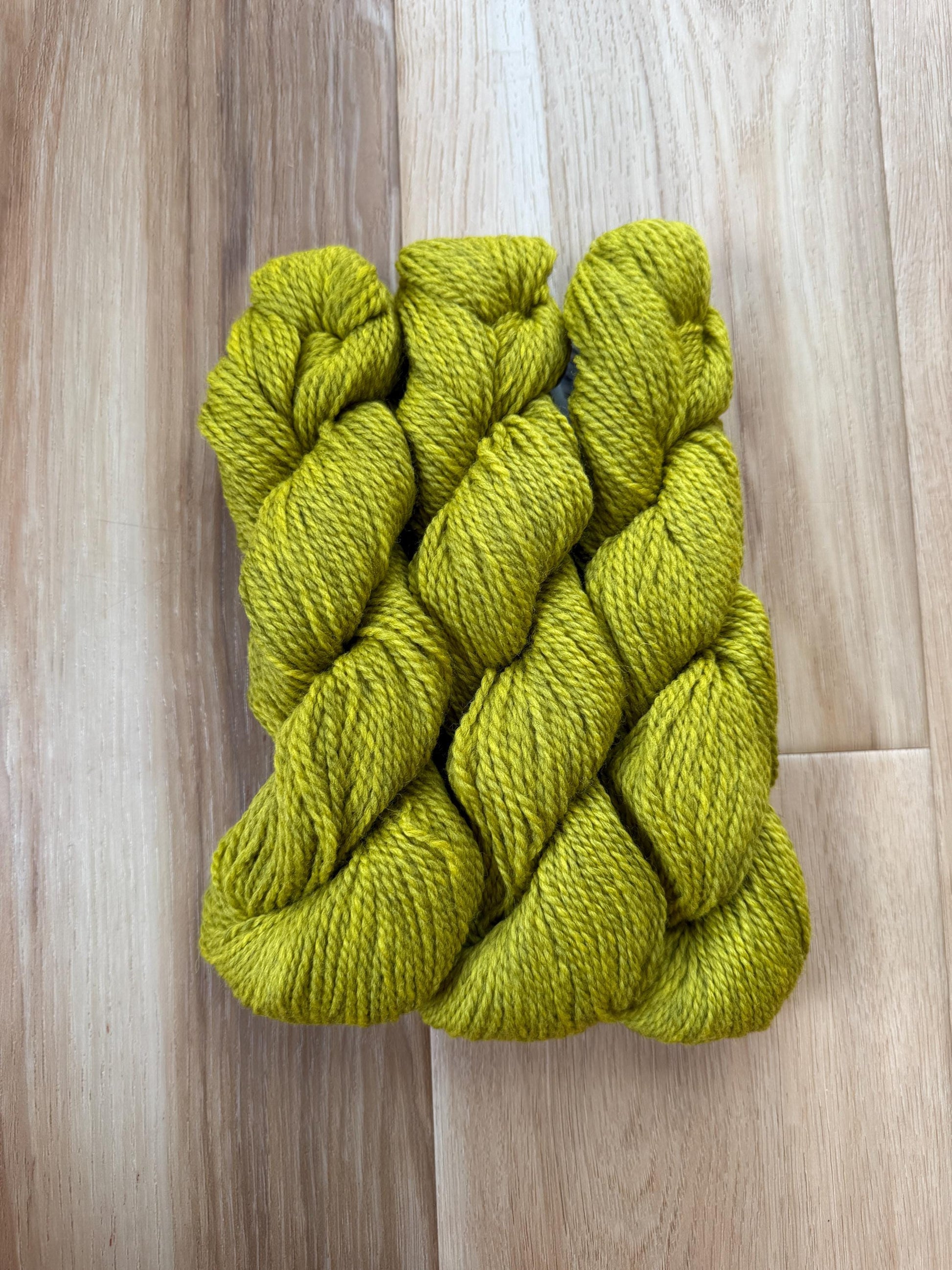 Blue Sky Fibers Highland Wool Yarn - yellow green Golden meadow yarn 100% Peruvian Highland Wool, Worsted Weight Yarn