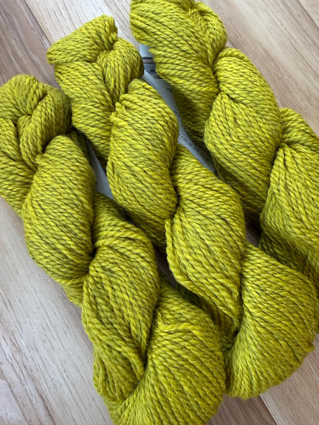 Blue Sky Fibers Highland Wool Yarn - yellow green Golden meadow yarn 100% Peruvian Highland Wool, Worsted Weight Yarn
