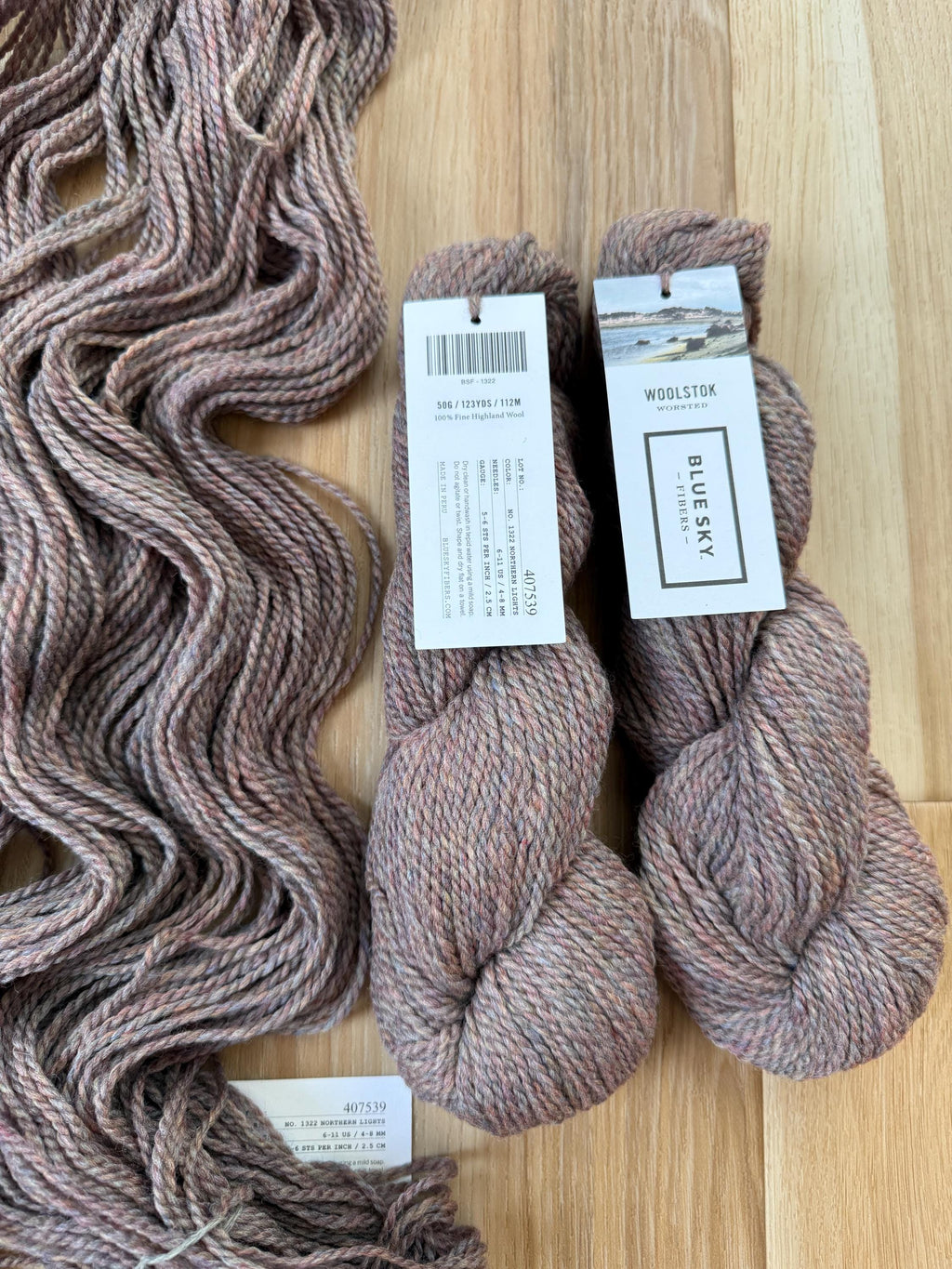 Blue Sky Fibers Highland Wool Yarn - Northern lights brown yarn 100% Peruvian Highland Wool, Worsted Weight Yarn