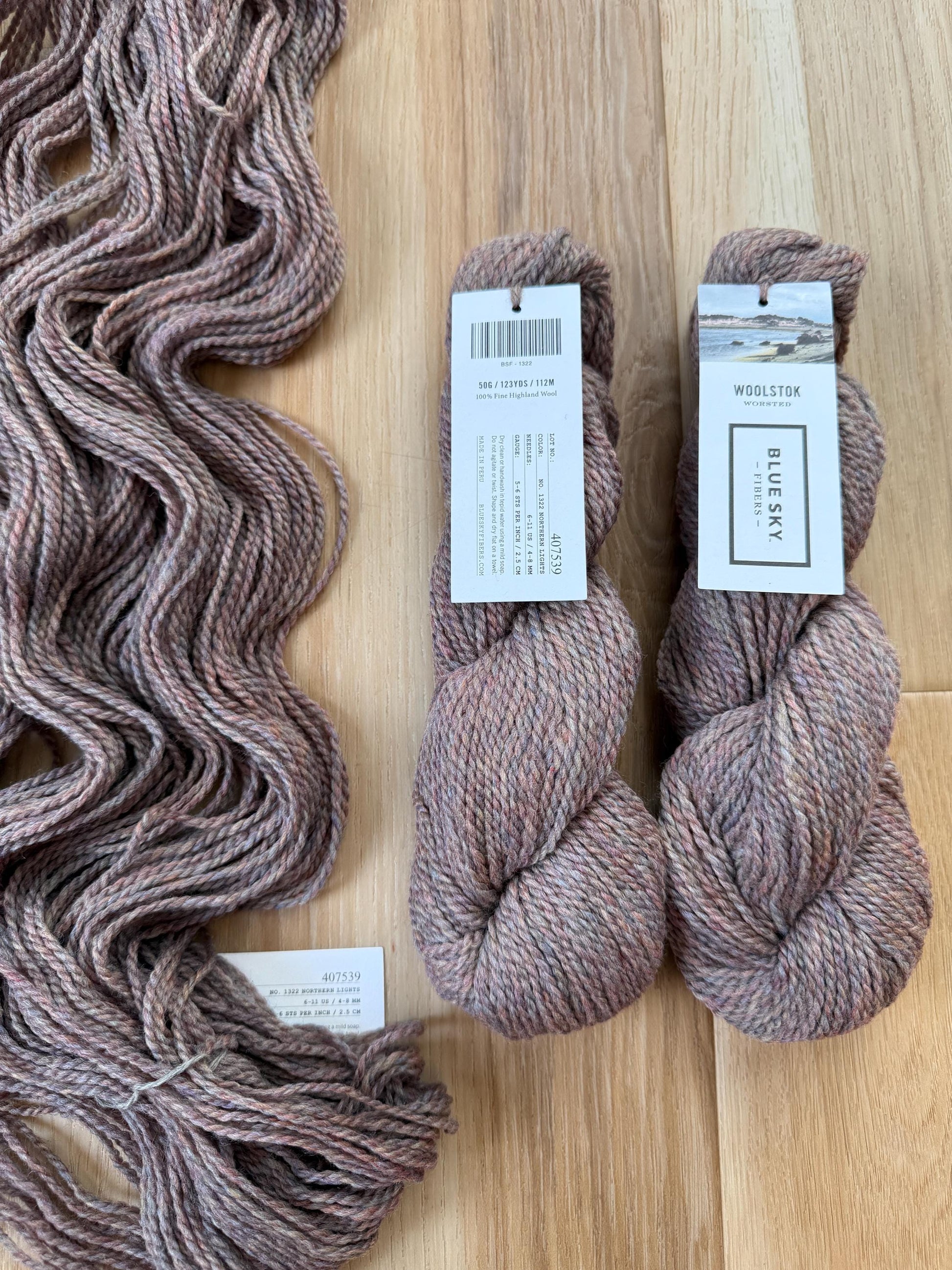 Blue Sky Fibers Highland Wool Yarn - Northern lights brown yarn 100% Peruvian Highland Wool, Worsted Weight Yarn