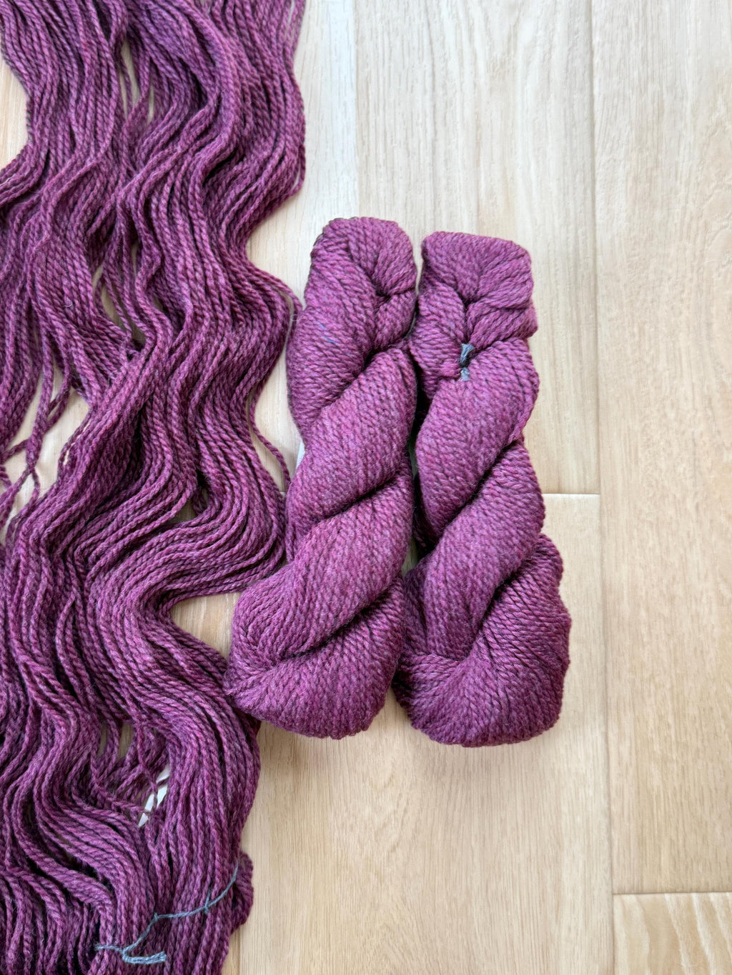 Blue Sky Fibers Highland Wool Yarn - Purple pressed grapes yarn 100% Peruvian Highland Wool, Worsted Weight Yarn