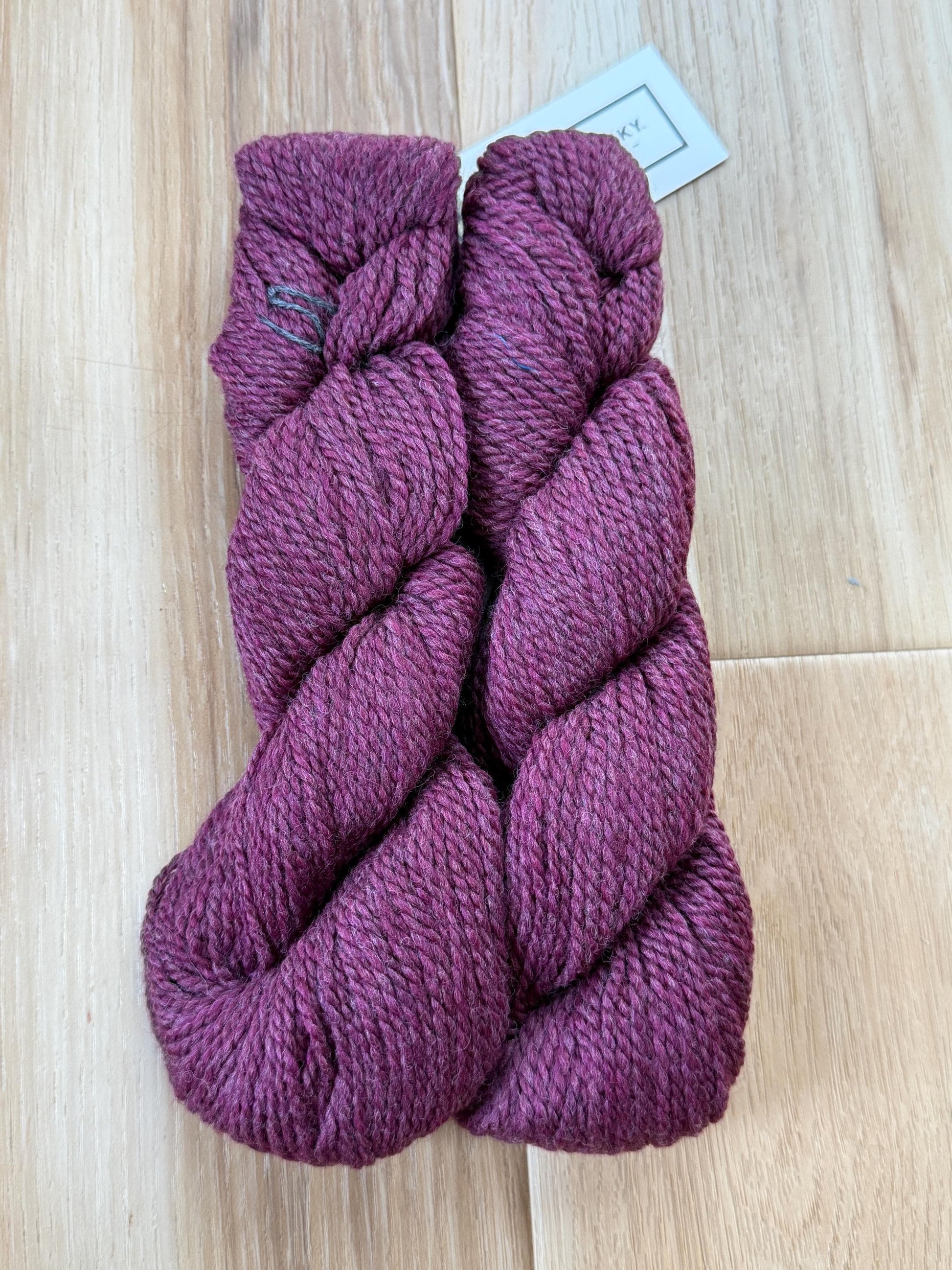Blue Sky Fibers Highland Wool Yarn - Purple pressed grapes yarn 100% Peruvian Highland Wool, Worsted Weight Yarn