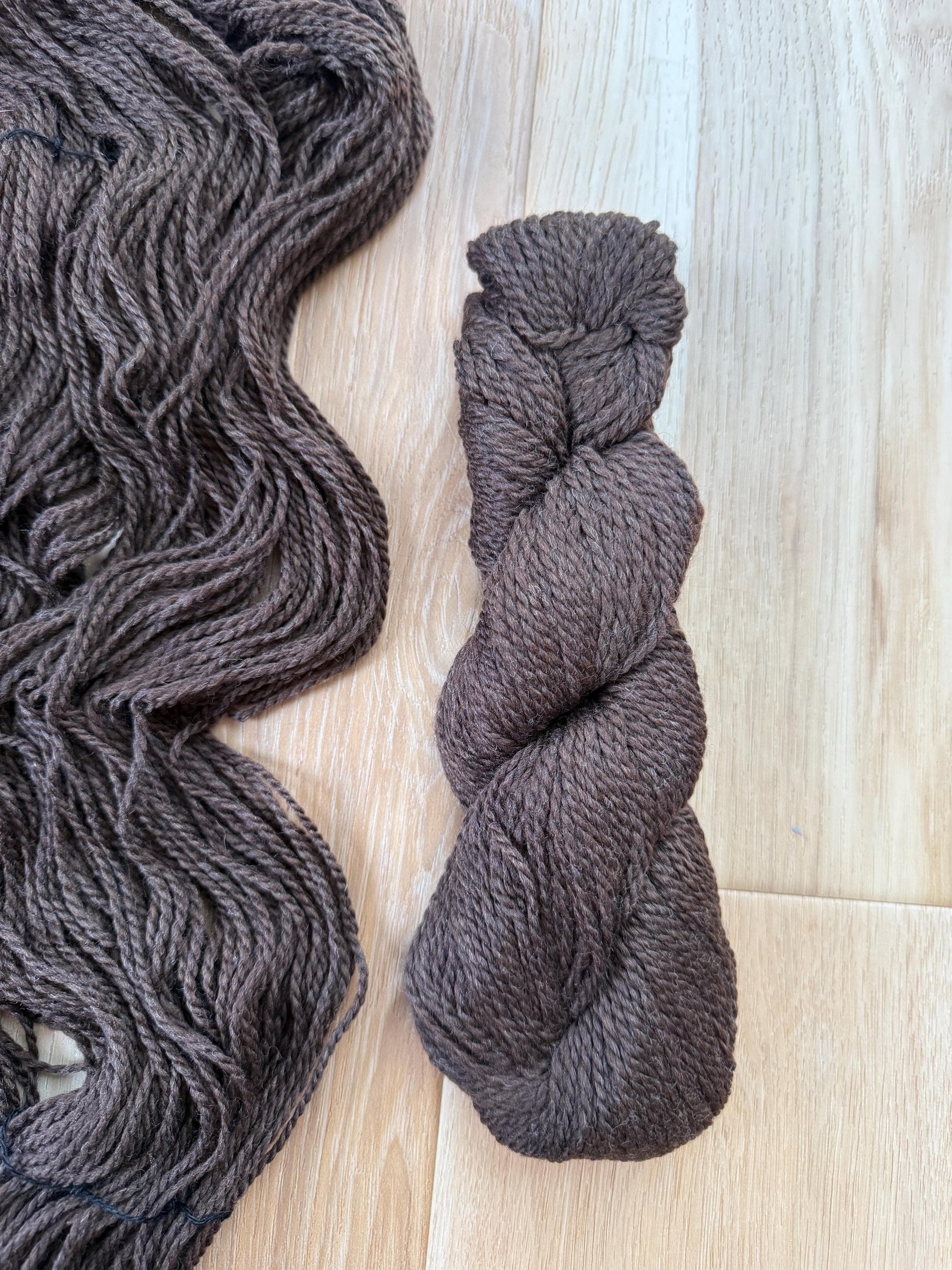Blue Sky Fibers Highland Wool Yarn - dark brown, 100% Peruvian Highland Wool, Worsted Weight Yarn