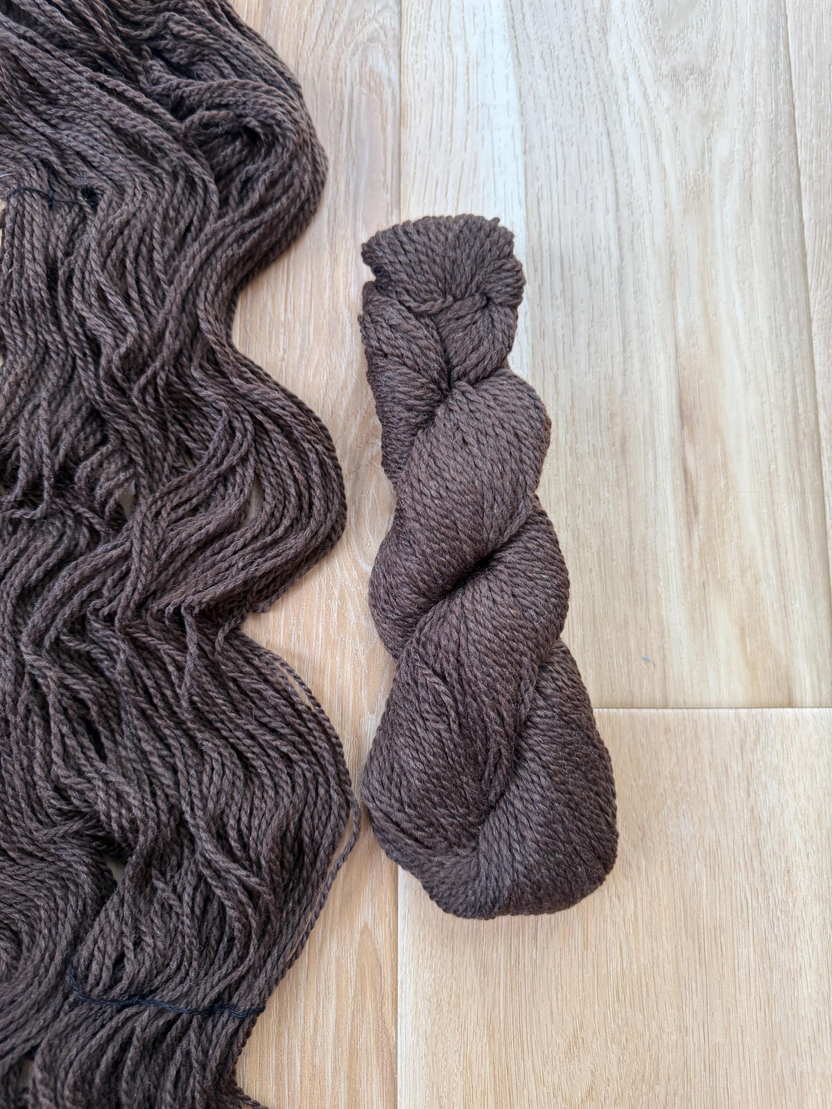 Blue Sky Fibers Highland Wool Yarn - dark brown, 100% Peruvian Highland Wool, Worsted Weight Yarn