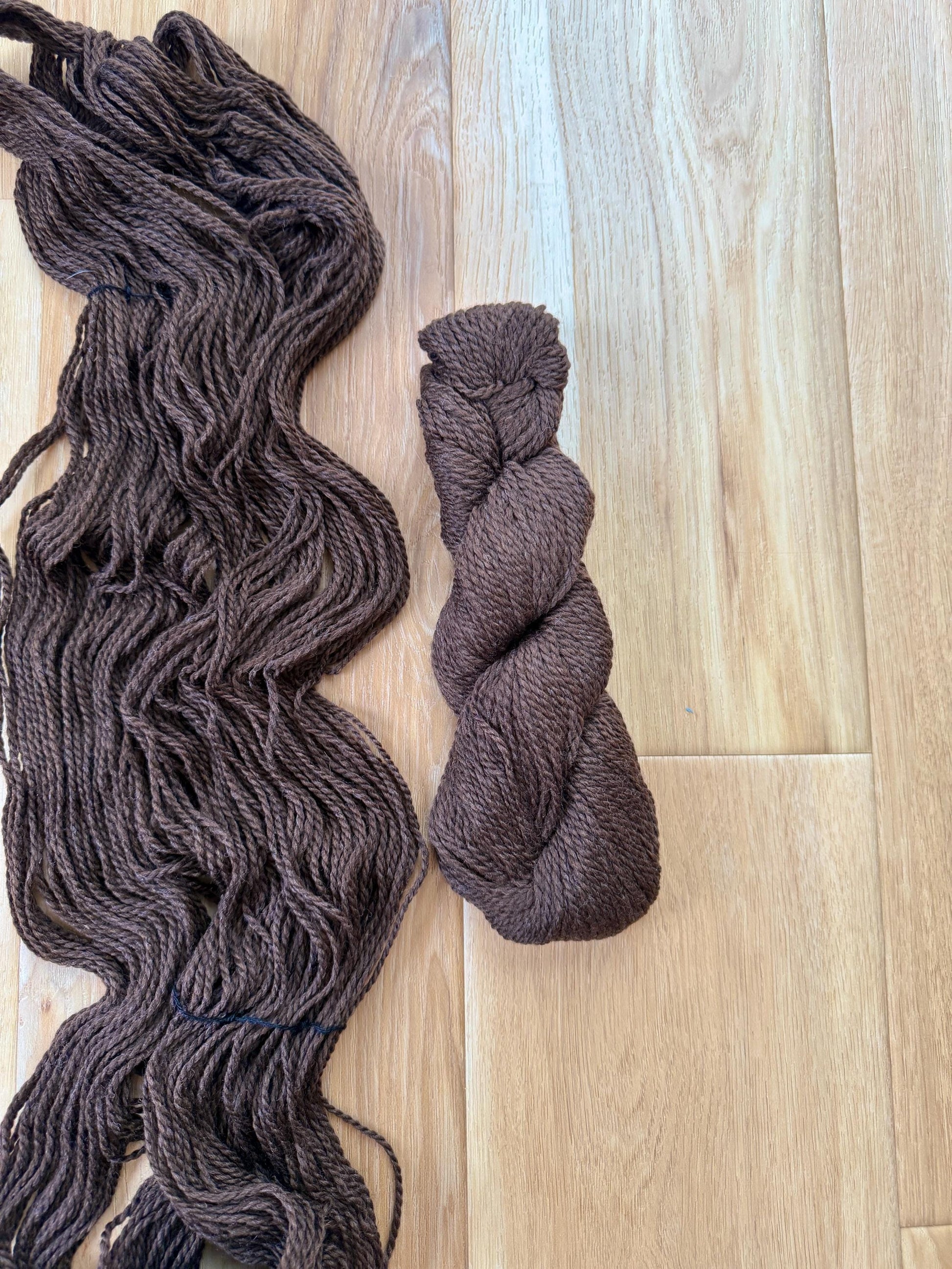 Blue Sky Fibers Highland Wool Yarn - dark brown, 100% Peruvian Highland Wool, Worsted Weight Yarn