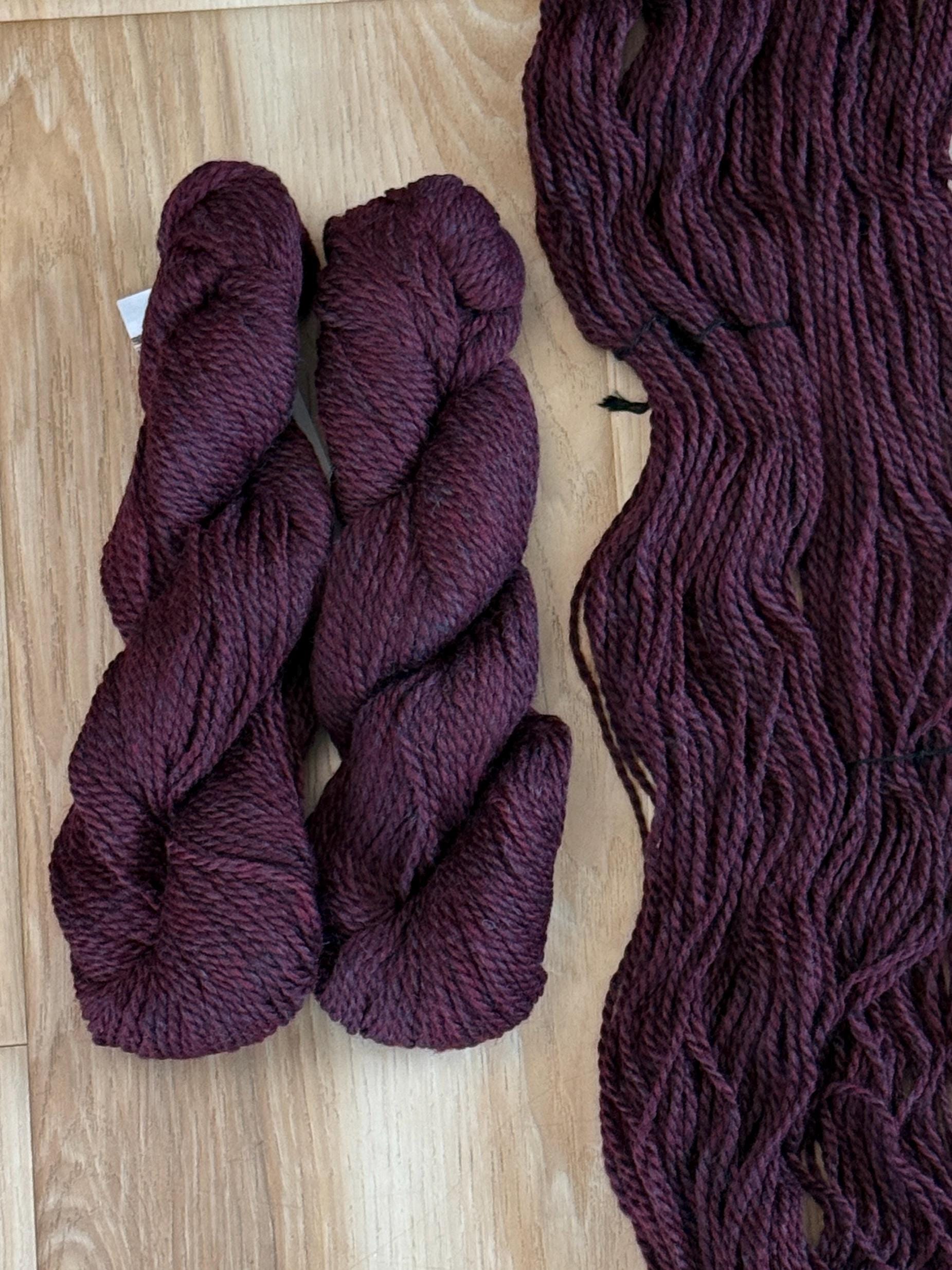 Blue Sky Fibers Highland Wool Yarn - Purple yarn, 100% Peruvian Highland Wool, Worsted Weight Yarn