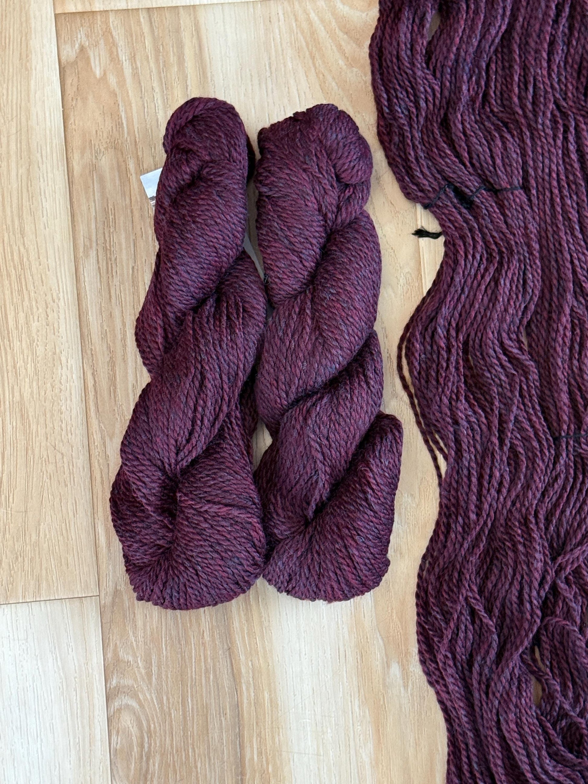 Blue Sky Fibers Highland Wool Yarn - Purple yarn, 100% Peruvian Highland Wool, Worsted Weight Yarn