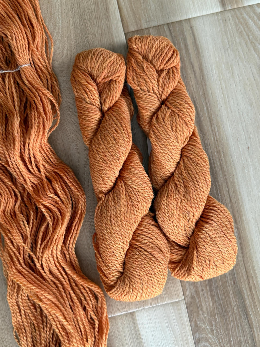 Blue Sky Fibers Highland Wool Yarn - orange yarn Ember glow 100% Peruvian Highland Wool, Worsted Weight Yarn
