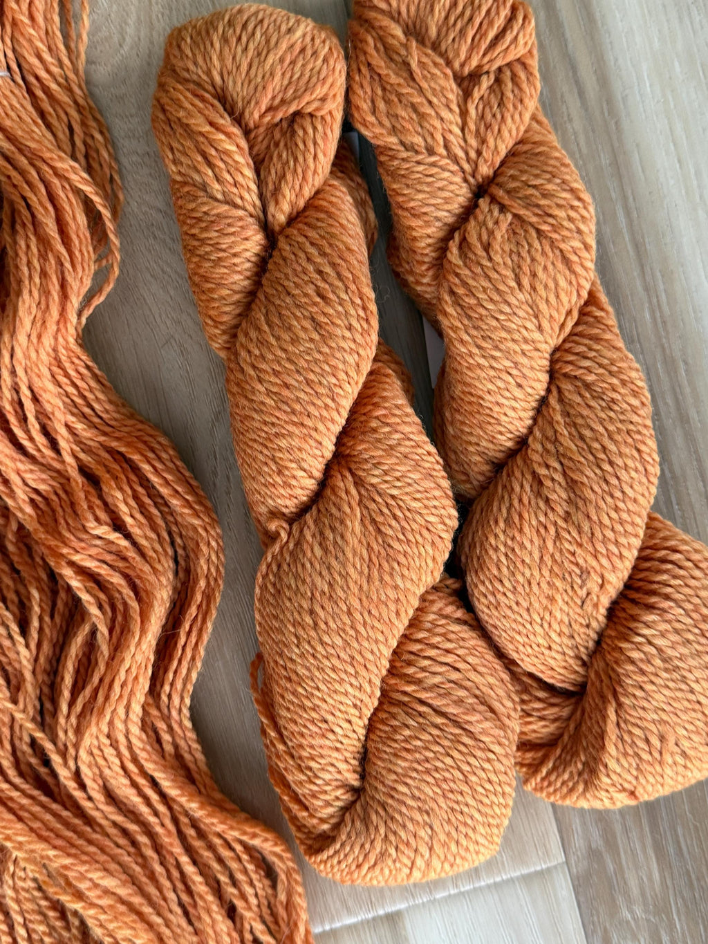 Blue Sky Fibers Highland Wool Yarn - orange yarn Ember glow 100% Peruvian Highland Wool, Worsted Weight Yarn