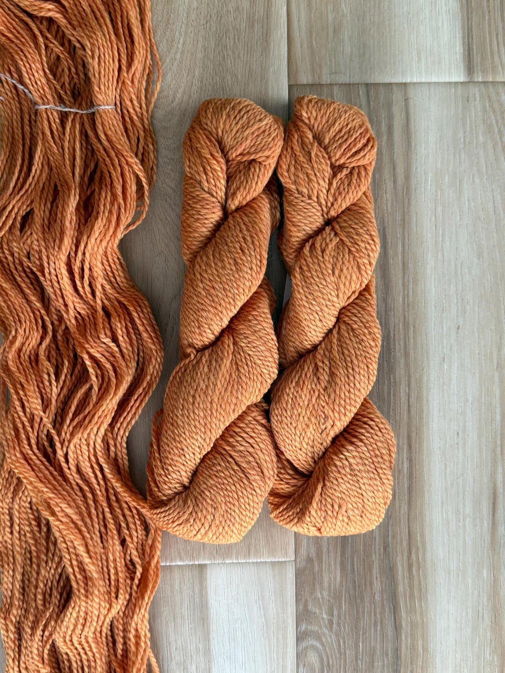 Blue Sky Fibers Highland Wool Yarn - orange yarn Ember glow 100% Peruvian Highland Wool, Worsted Weight Yarn