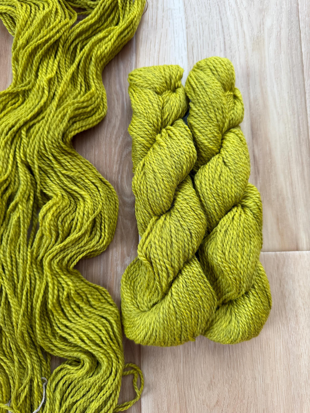 Blue Sky Fibers Highland Wool Yarn - yellow green Golden meadow yarn 100% Peruvian Highland Wool, Worsted Weight Yarn