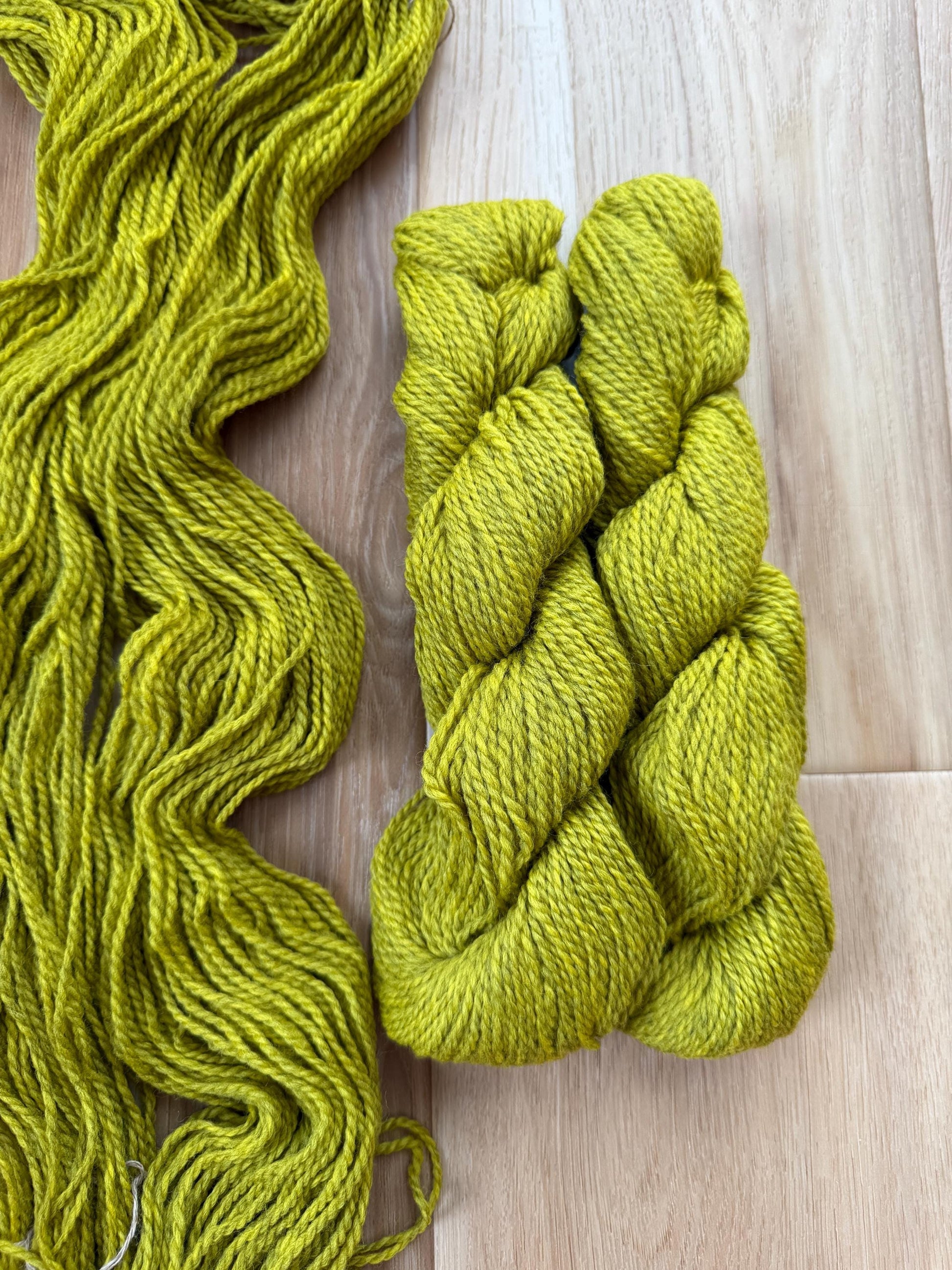 Blue Sky Fibers Highland Wool Yarn - yellow green Golden meadow yarn 100% Peruvian Highland Wool, Worsted Weight Yarn