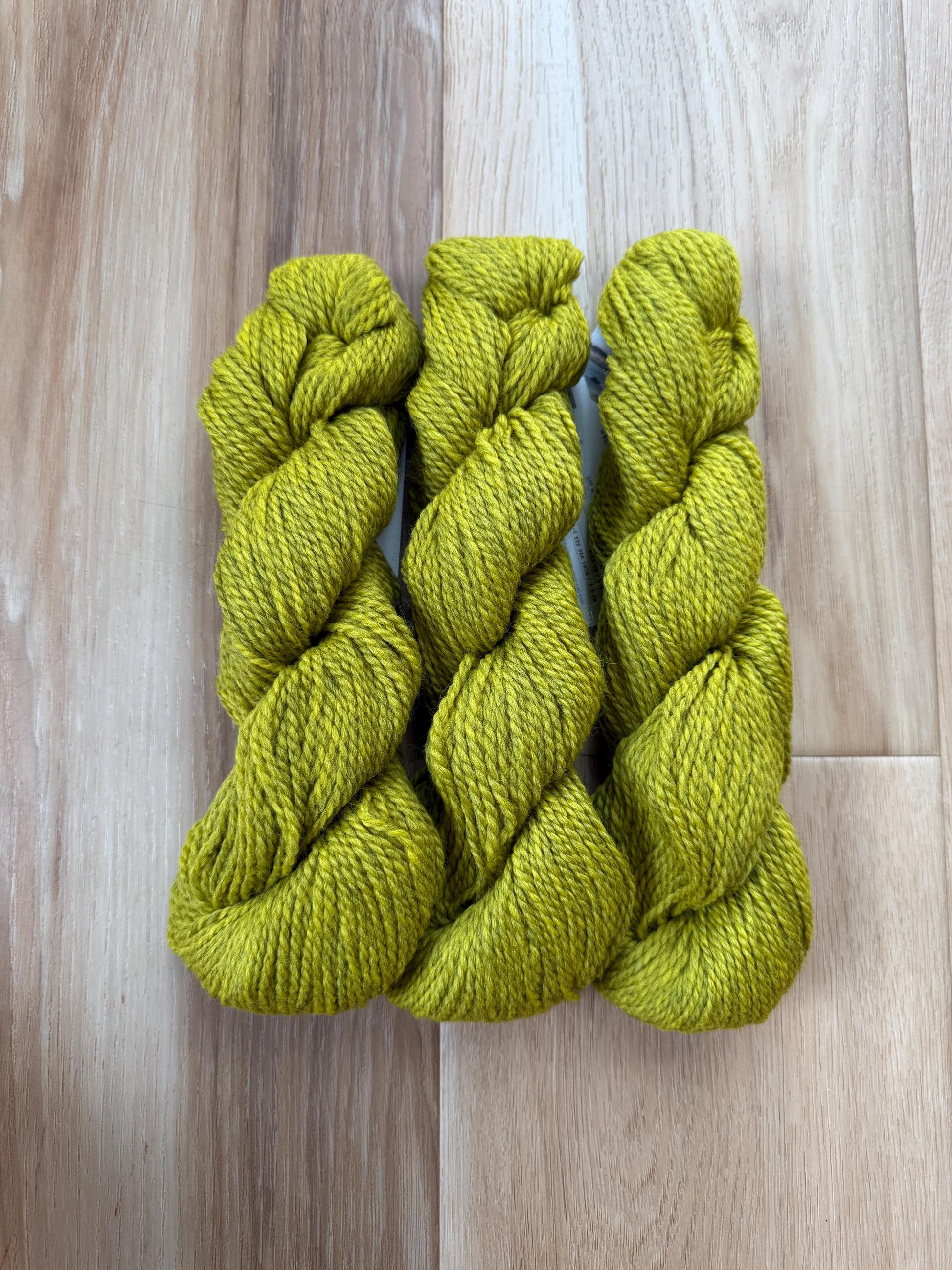 Blue Sky Fibers Highland Wool Yarn - yellow green Golden meadow yarn 100% Peruvian Highland Wool, Worsted Weight Yarn
