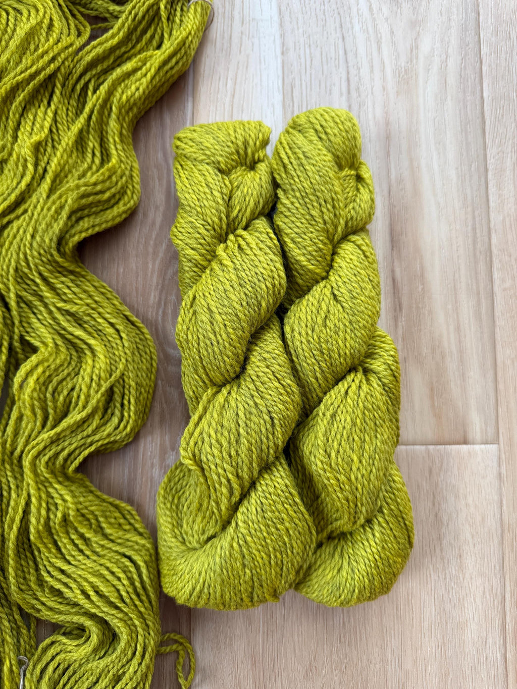 Blue Sky Fibers Highland Wool Yarn - yellow green Golden meadow yarn 100% Peruvian Highland Wool, Worsted Weight Yarn