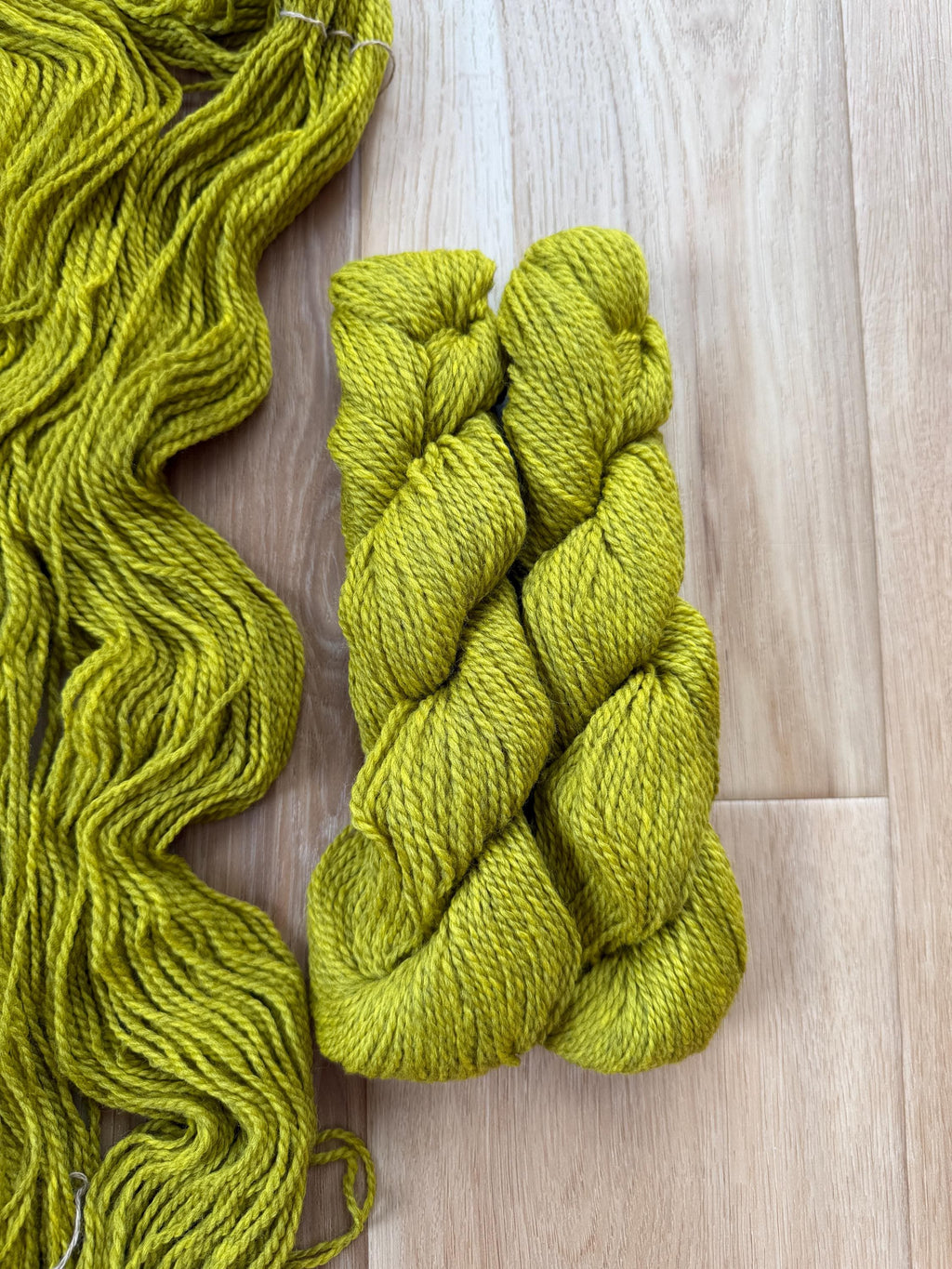 Blue Sky Fibers Highland Wool Yarn - yellow green Golden meadow yarn 100% Peruvian Highland Wool, Worsted Weight Yarn