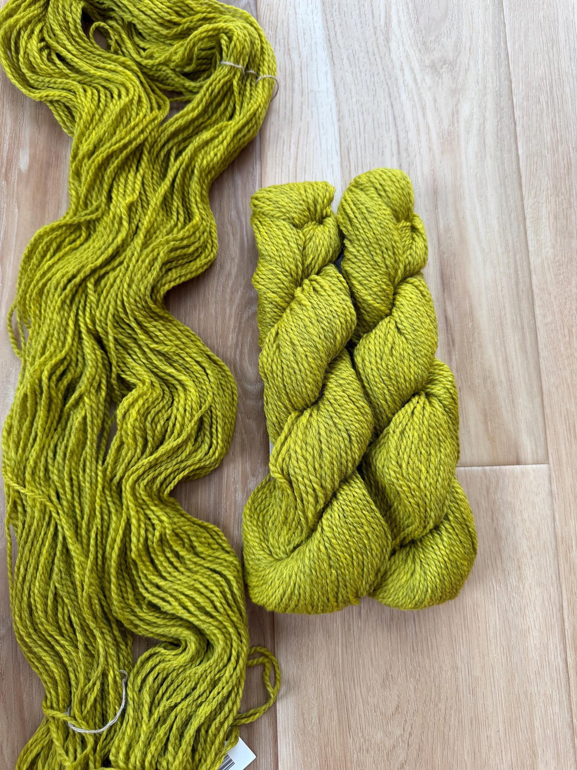 Blue Sky Fibers Highland Wool Yarn - yellow green Golden meadow yarn 100% Peruvian Highland Wool, Worsted Weight Yarn