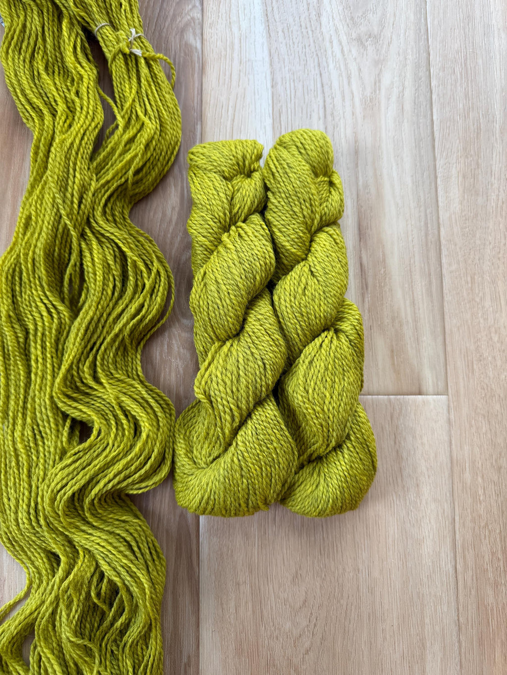 Blue Sky Fibers Highland Wool Yarn - yellow green Golden meadow yarn 100% Peruvian Highland Wool, Worsted Weight Yarn