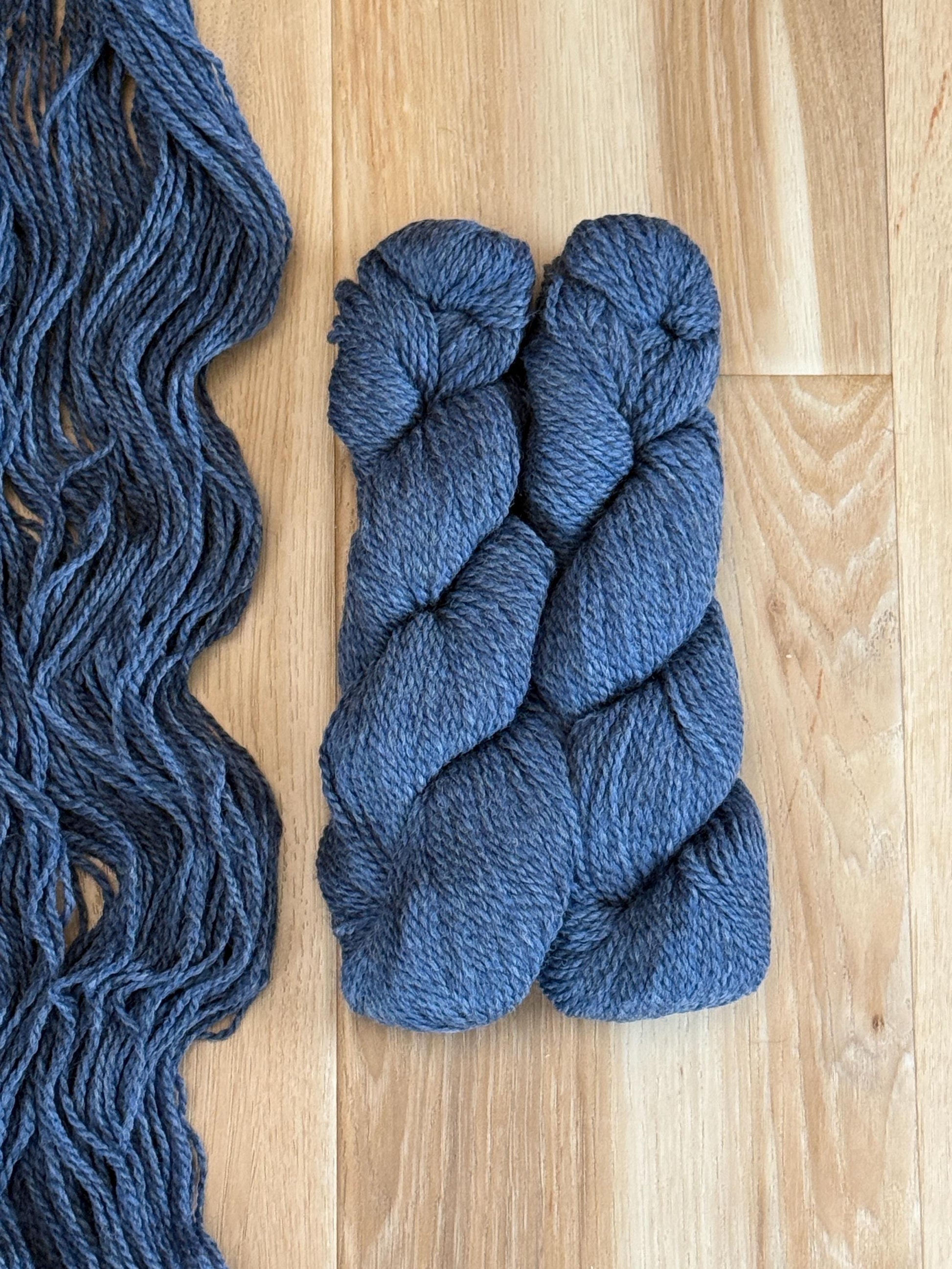 Blue Sky Fibers Highland Wool Yarn - Blue yarn October sky 100% Peruvian Highland Wool, Worsted Weight Yarn