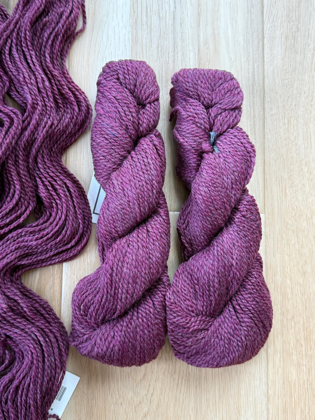 Blue Sky Fibers Highland Wool Yarn - Purple pressed grapes yarn 100% Peruvian Highland Wool, Worsted Weight Yarn
