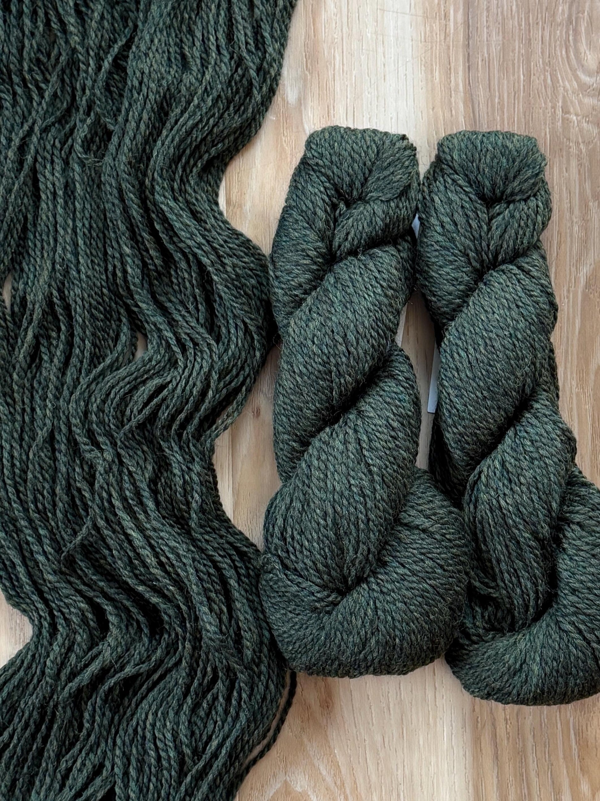 Blue Sky Fibers Highland Wool Yarn - Green yarn, wild thyme color 100% Peruvian Highland Wool, Worsted Weight Yarn