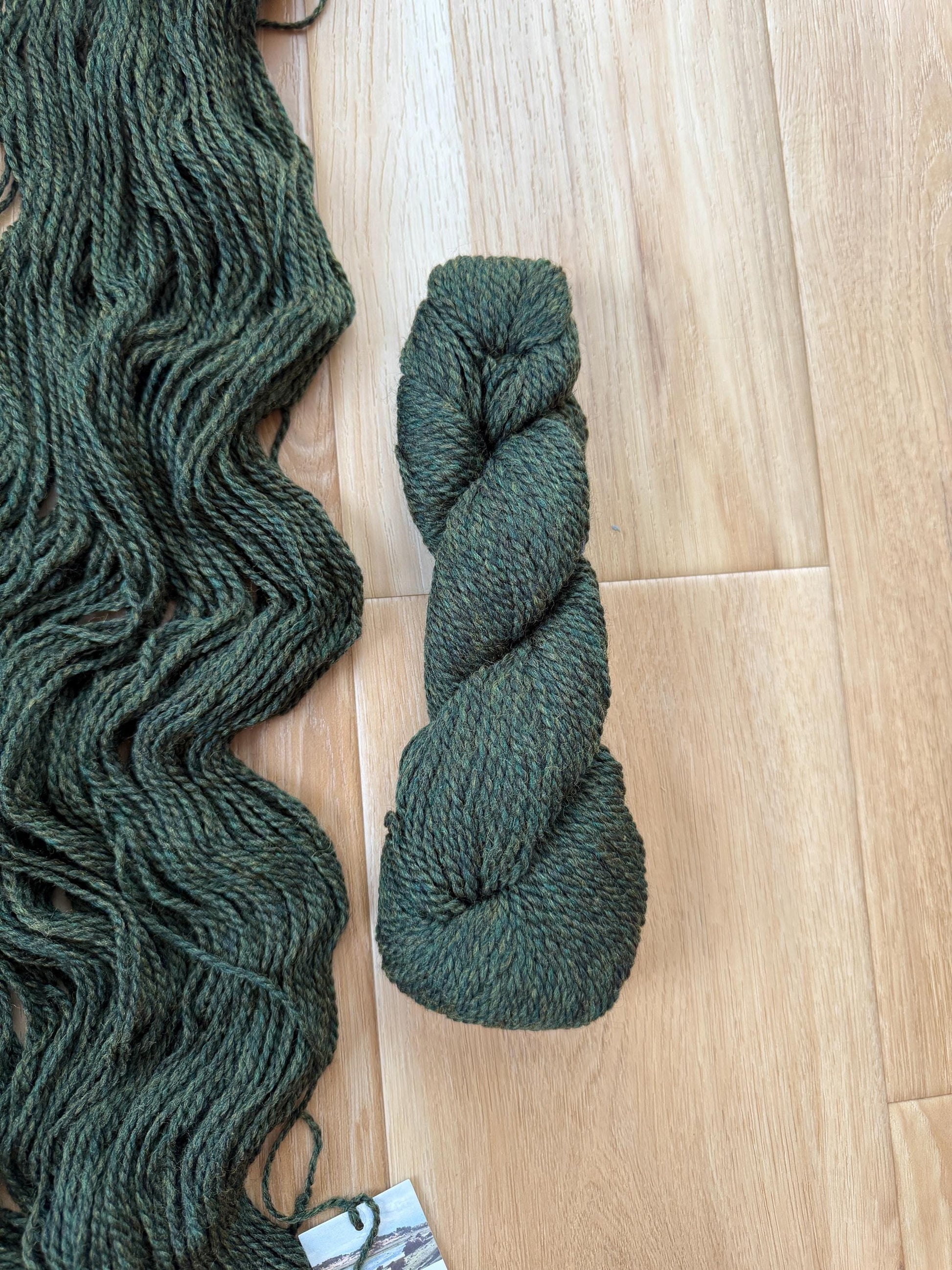 Blue Sky Fibers Highland Wool Yarn - Green yarn, wild thyme color 100% Peruvian Highland Wool, Worsted Weight Yarn