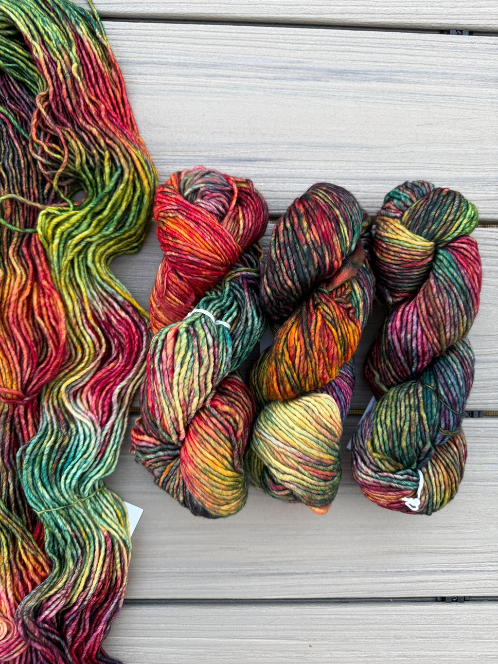 Malabrigo Mecha diana yarn, Bulky Weight Superwash Merino Wool, Hand Dyed Soft Single-Ply Yarn