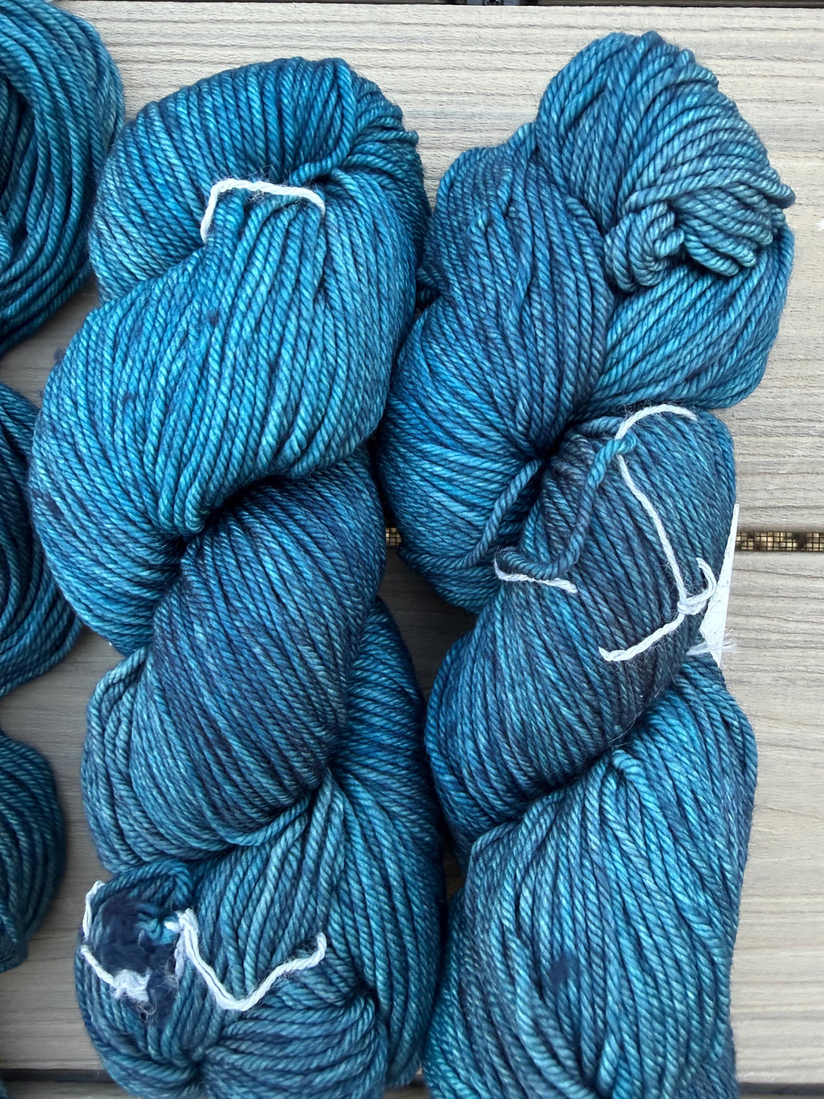 Malabrigo Rios Bobby Blue hand dyed superwash merino wool yarn (worsted yarn)