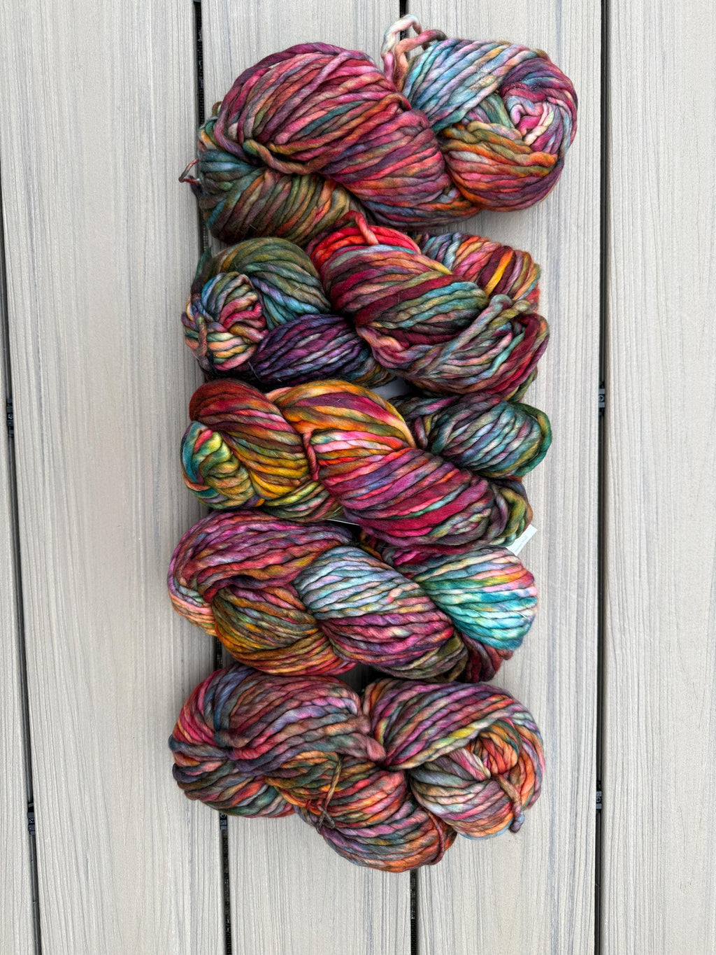 Malabrigo Rasta Diana yarn multi color yarn Merino wool super bulky yarn