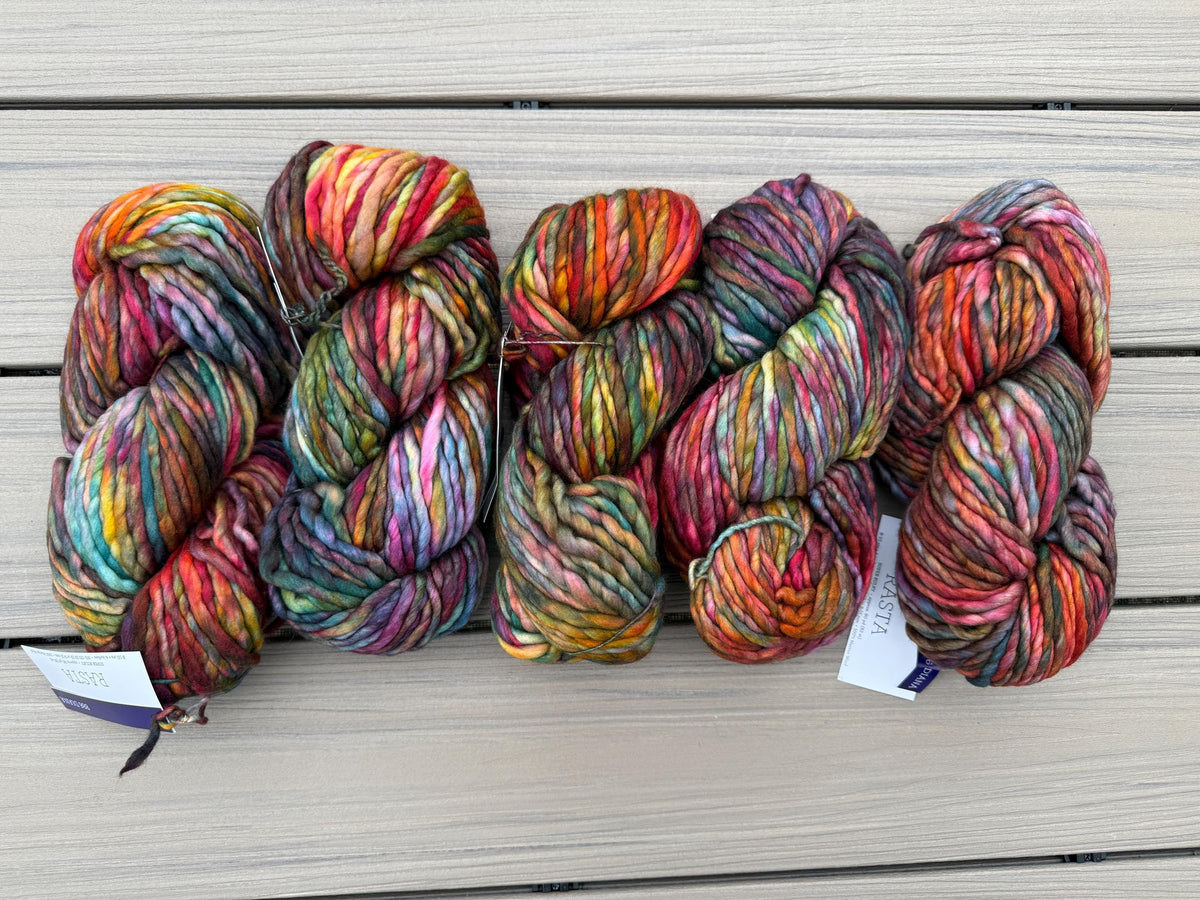 Malabrigo Rasta Diana yarn multi color yarn Merino wool super bulky yarn