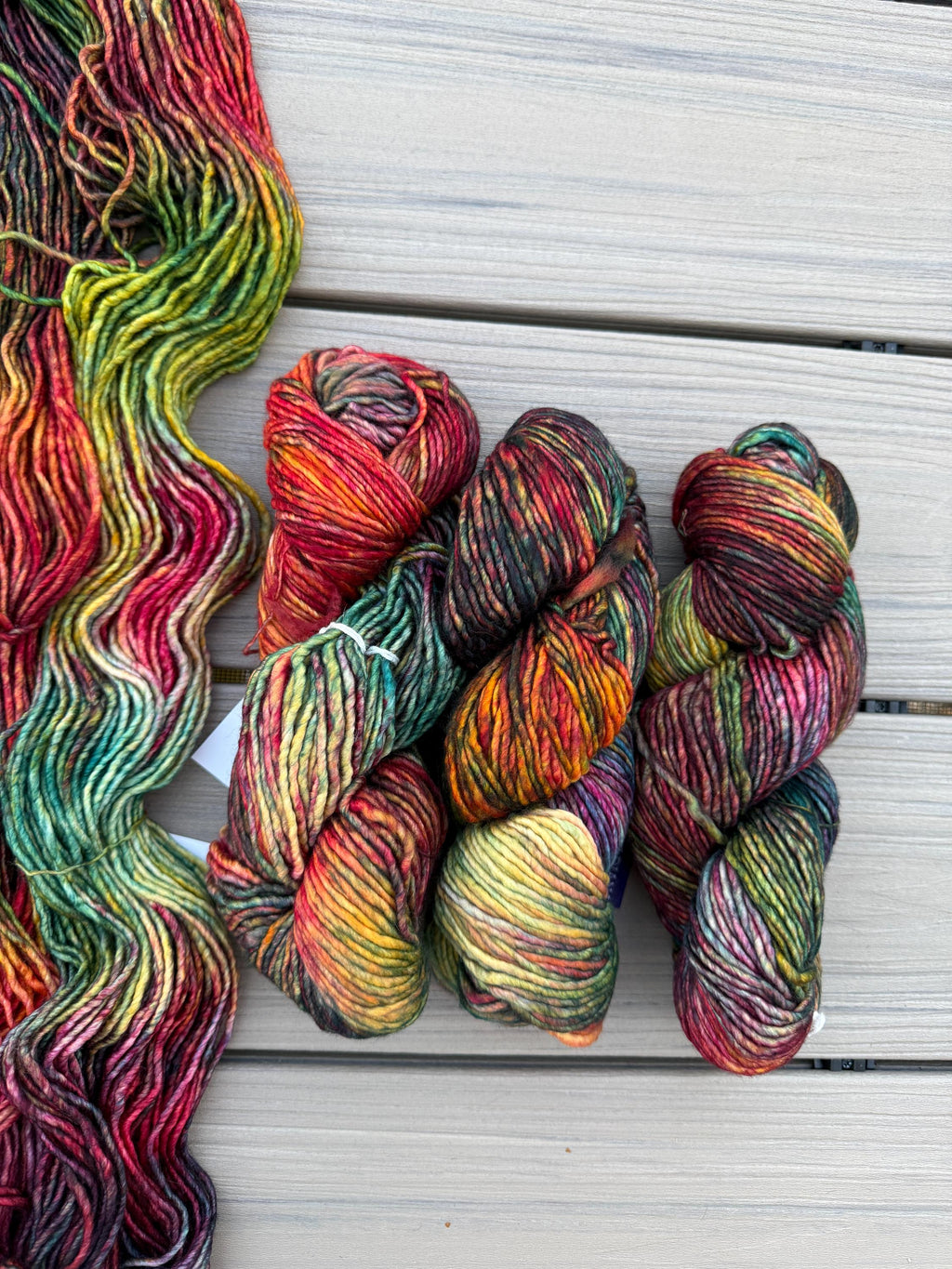 Malabrigo Mecha diana yarn, Bulky Weight Superwash Merino Wool, Hand Dyed Soft Single-Ply Yarn