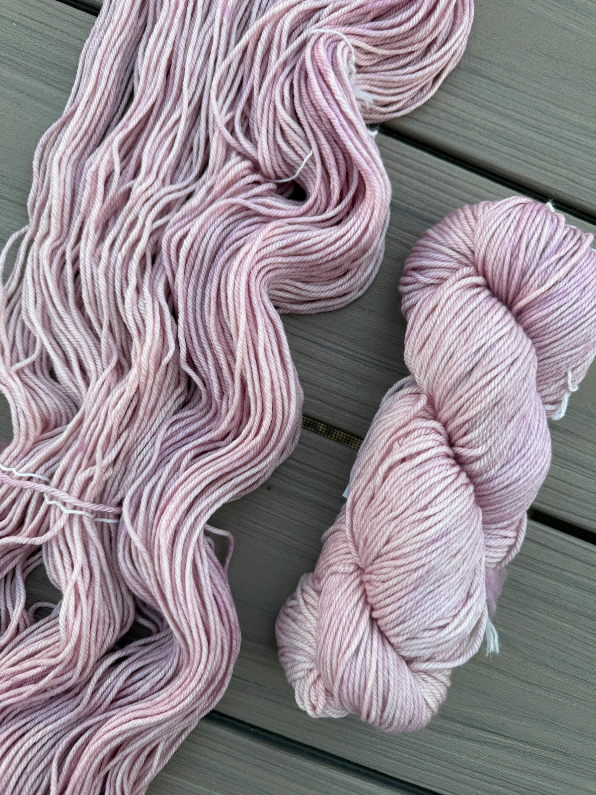 Malabrigo Rios Valentina light pink yarn – Worsted Weight Superwash Merino Wool, Hand Dyed Soft Yarn