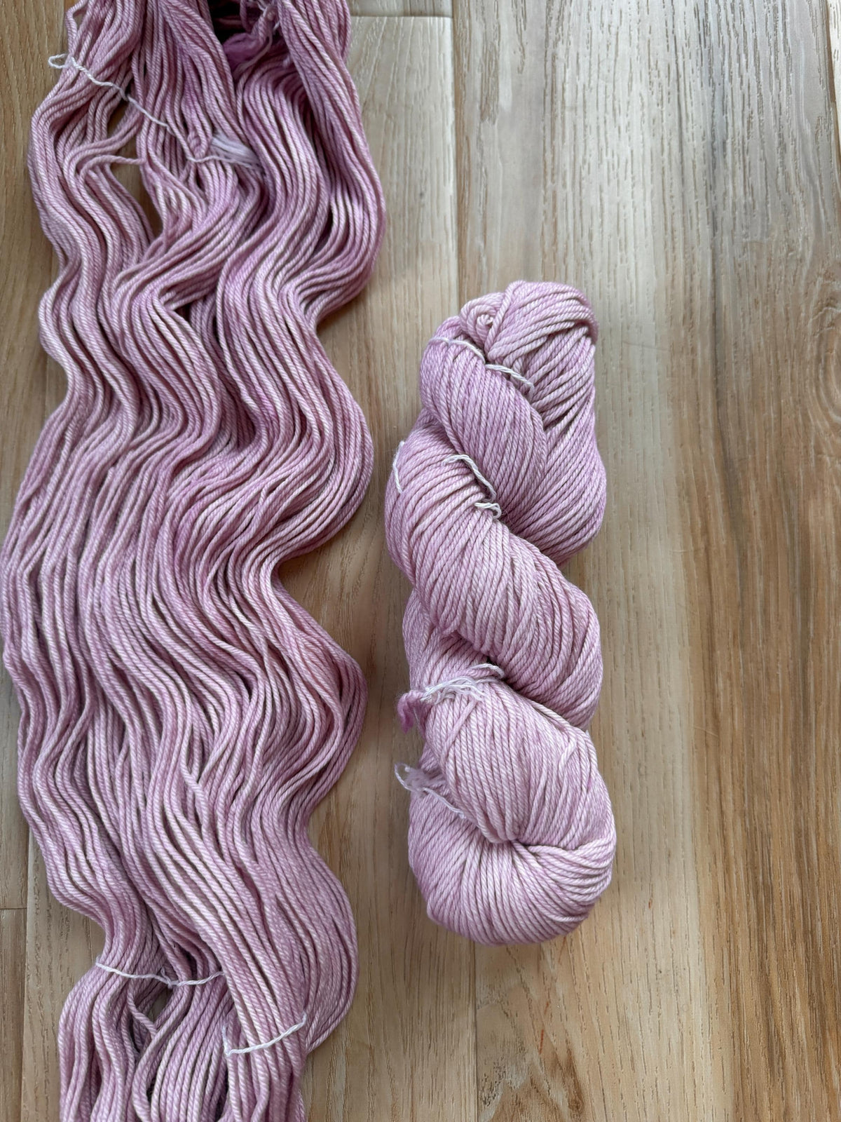 Malabrigo Rios Valentina light pink yarn – Worsted Weight Superwash Merino Wool, Hand Dyed Soft Yarn