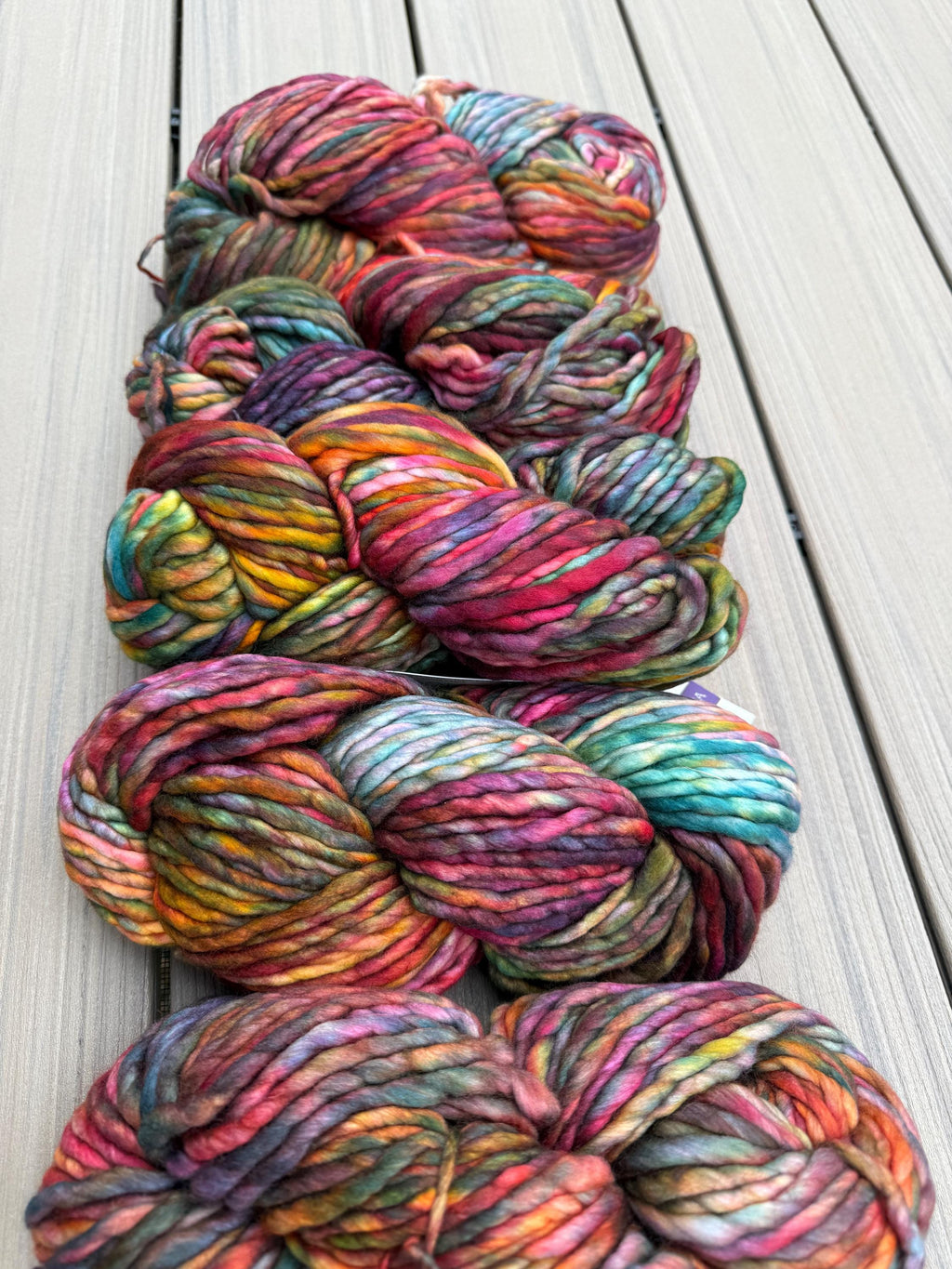 Malabrigo Rasta Diana yarn multi color yarn Merino wool super bulky yarn