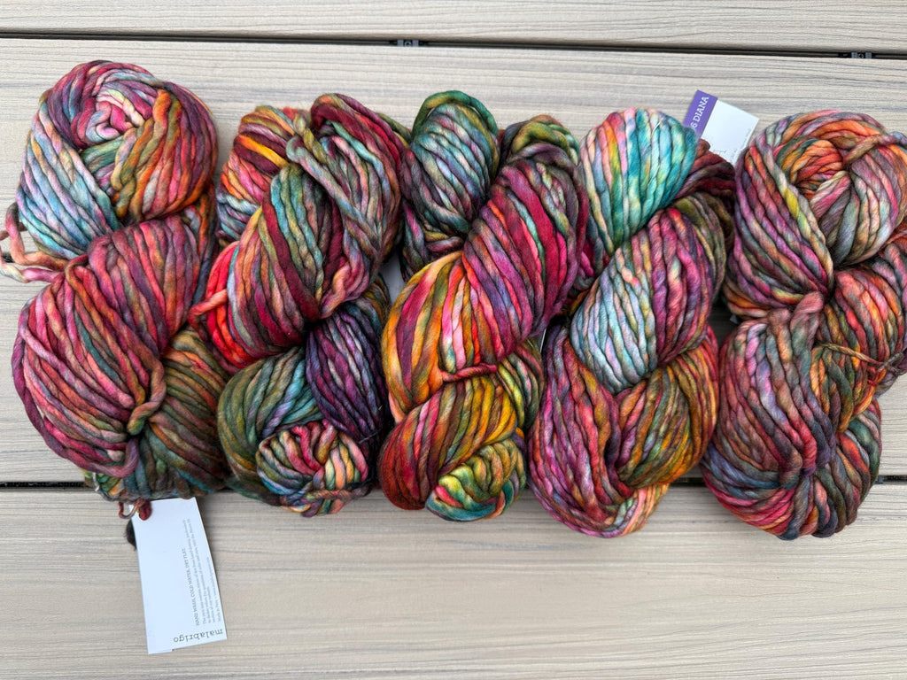 Malabrigo Rasta Diana yarn multi color yarn Merino wool super bulky yarn