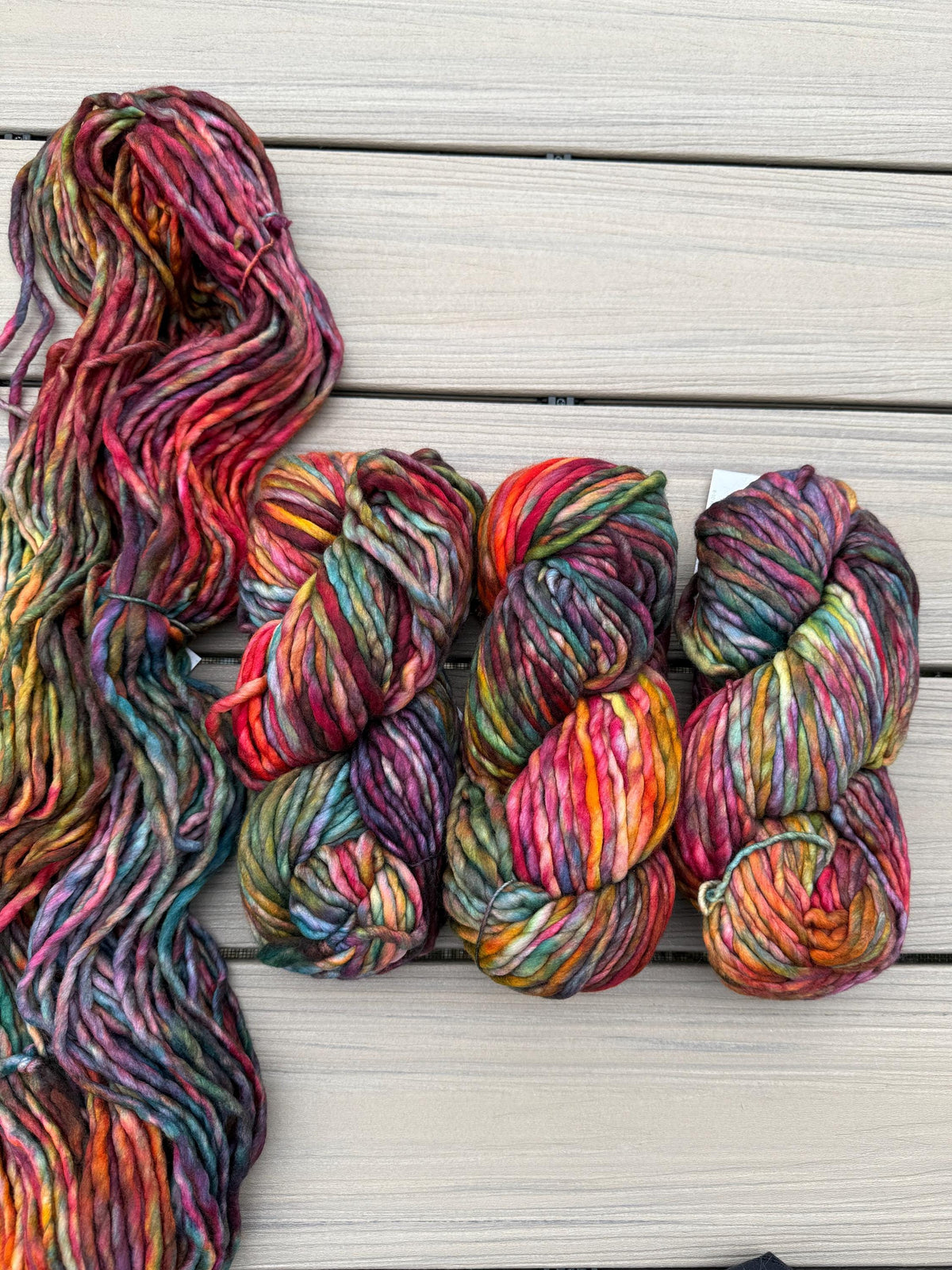 Malabrigo Rasta Diana yarn multi color yarn Merino wool super bulky yarn