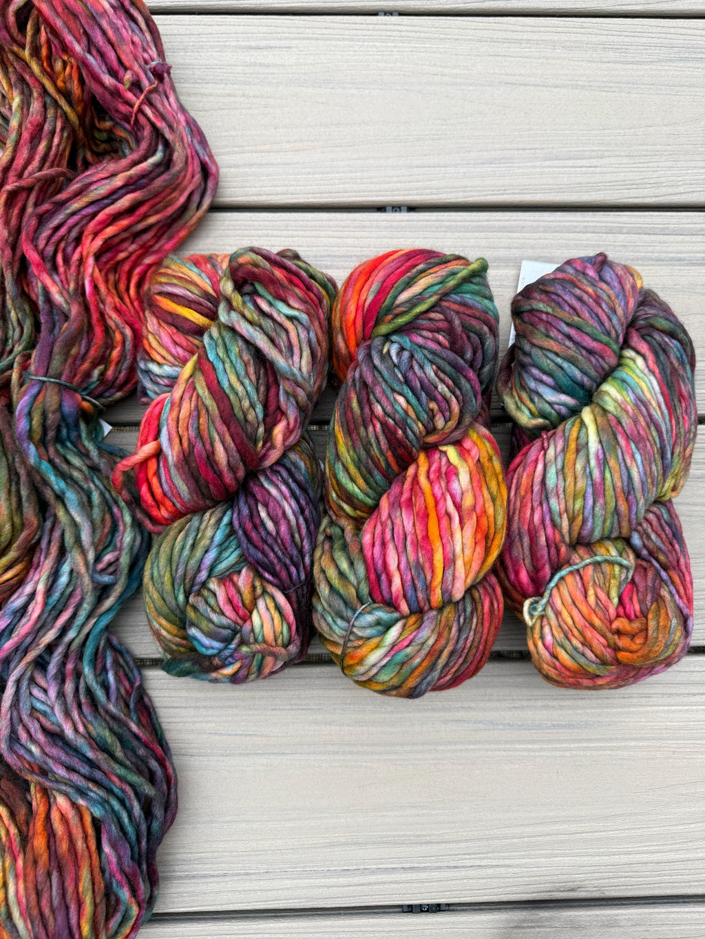 Malabrigo Rasta Diana yarn multi color yarn Merino wool super bulky yarn