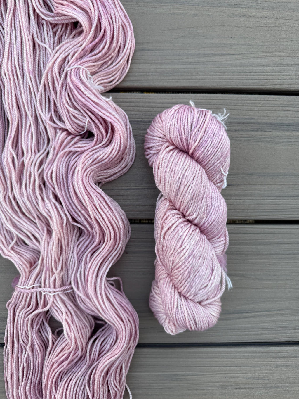 Malabrigo Rios Valentina light pink yarn – Worsted Weight Superwash Merino Wool, Hand Dyed Soft Yarn