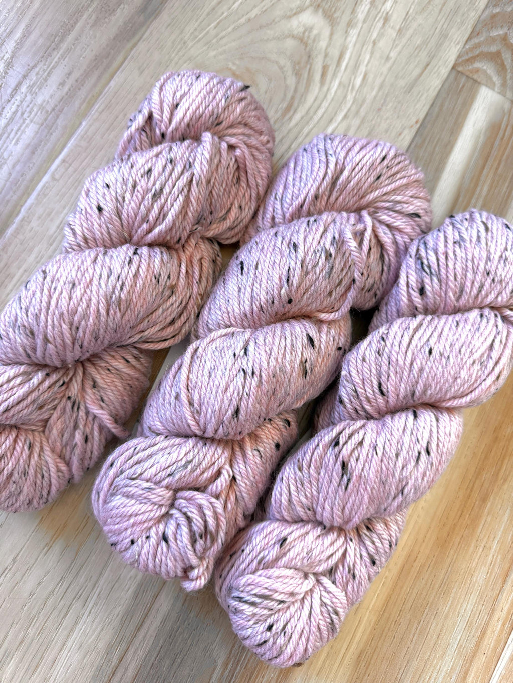 Blue Sky Fibers Woolstok Tweed -Cactus Flower fine highland wool pink tweed yarn aran weight