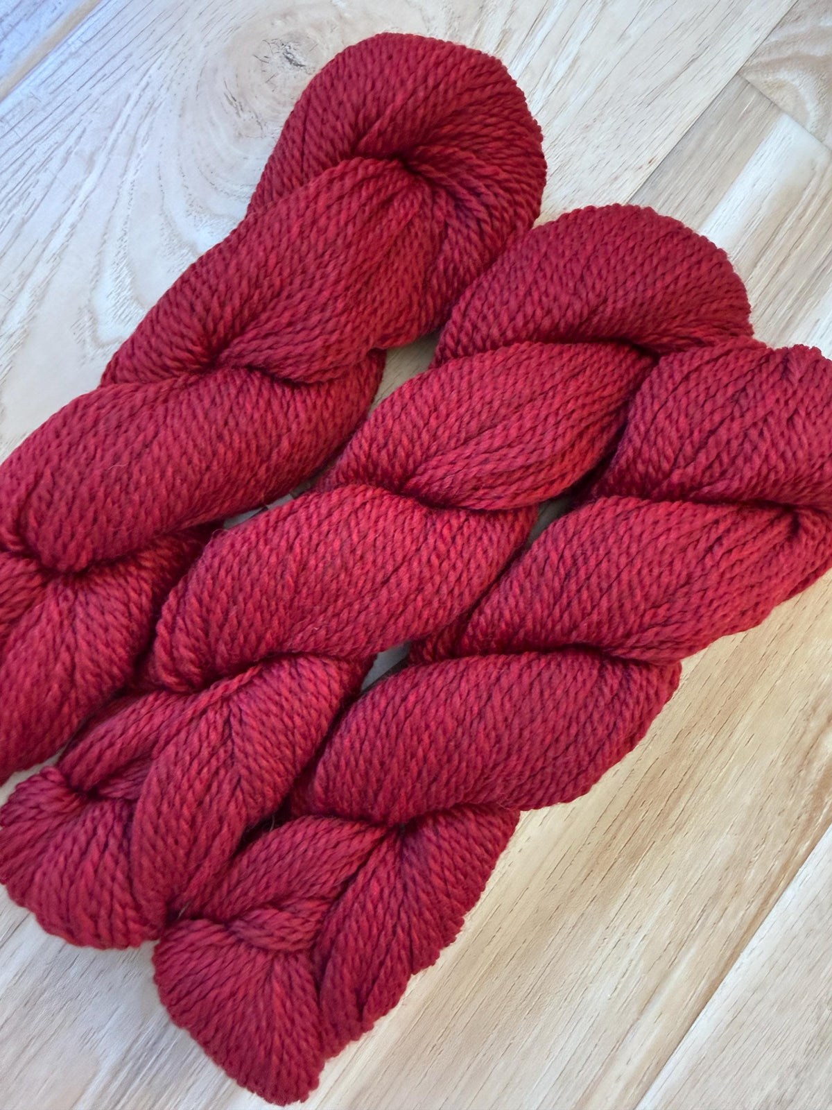 Blue Sky Fibers Highland Wool Yarn - Red Rock red yarn color 100% Peruvian Highland Wool, Worsted Weight Yarn