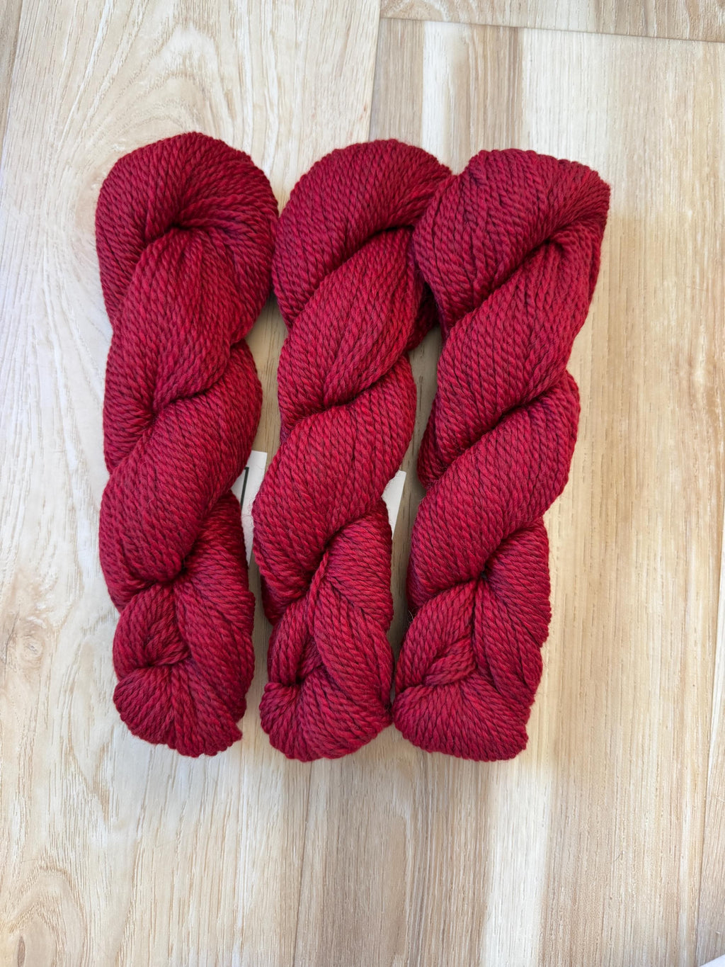 Blue Sky Fibers Highland Wool Yarn - Red Rock red yarn color 100% Peruvian Highland Wool, Worsted Weight Yarn