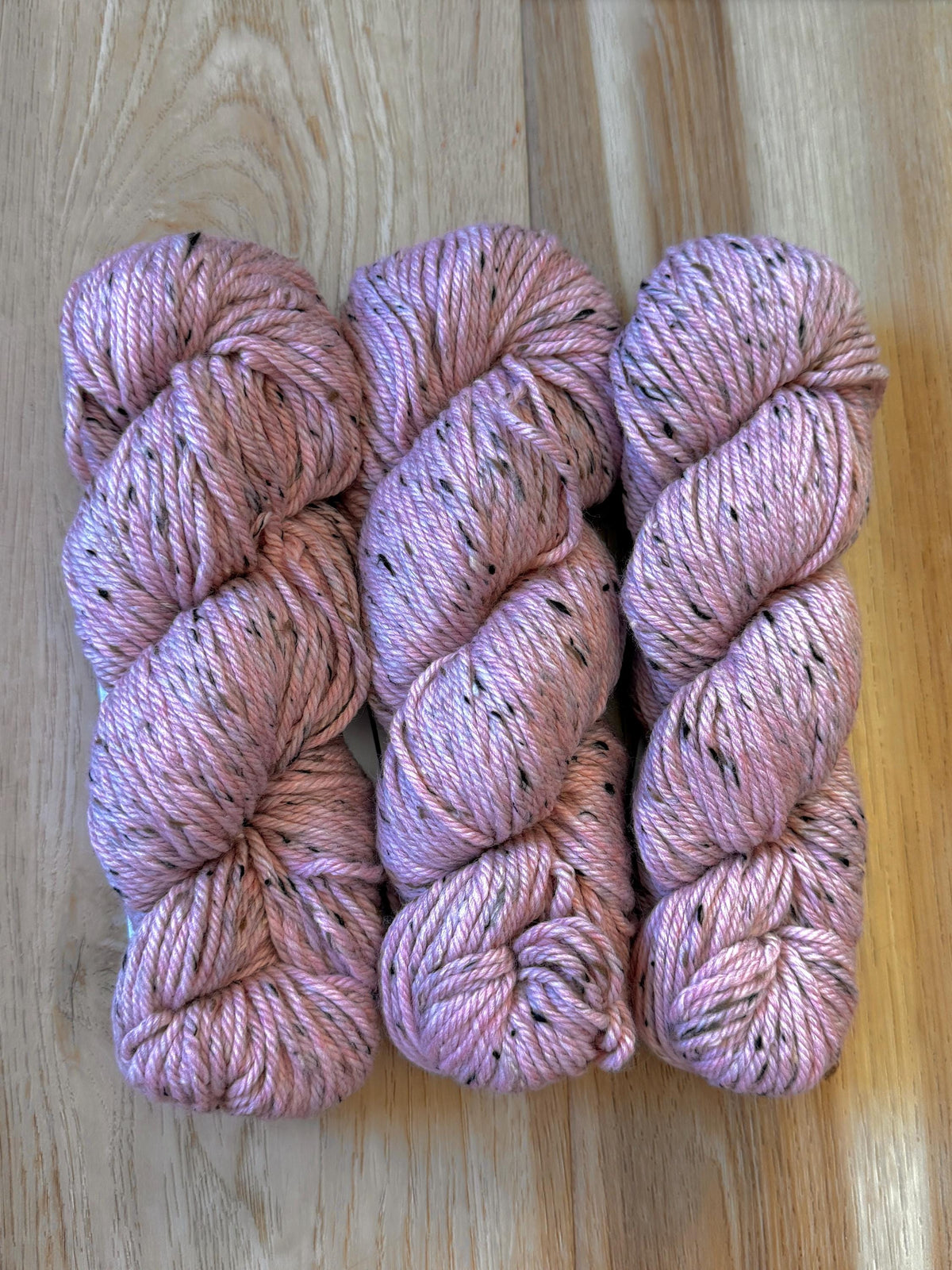 Blue Sky Fibers Woolstok Tweed -Cactus Flower fine highland wool pink tweed yarn aran weight