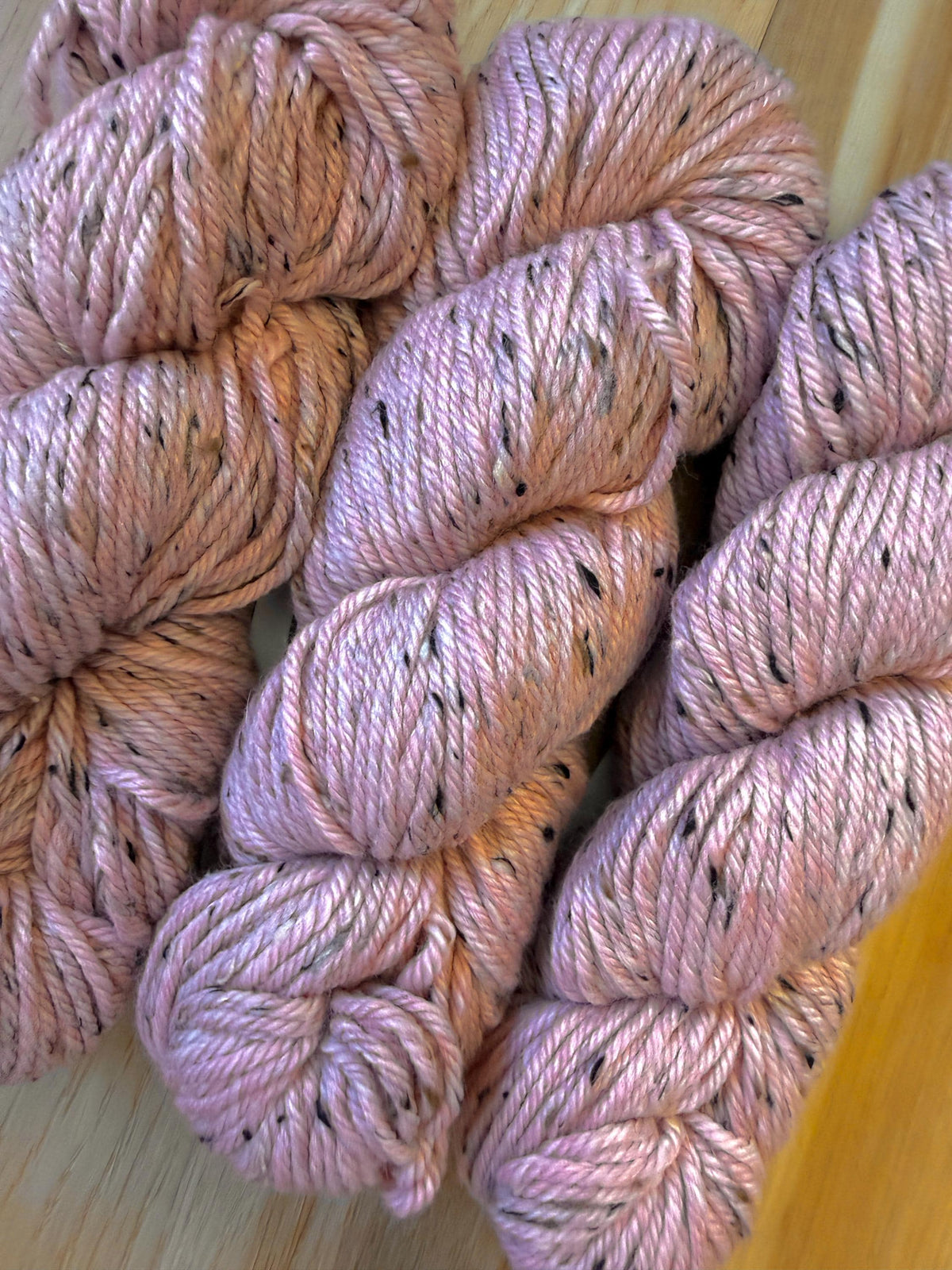 Blue Sky Fibers Woolstok Tweed -Cactus Flower fine highland wool pink tweed yarn aran weight