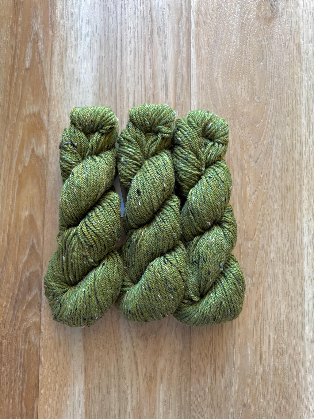 Blue Sky Fibers Woolstok Tweed -Fern Frond fine highland wool green tweed yarn aran weight
