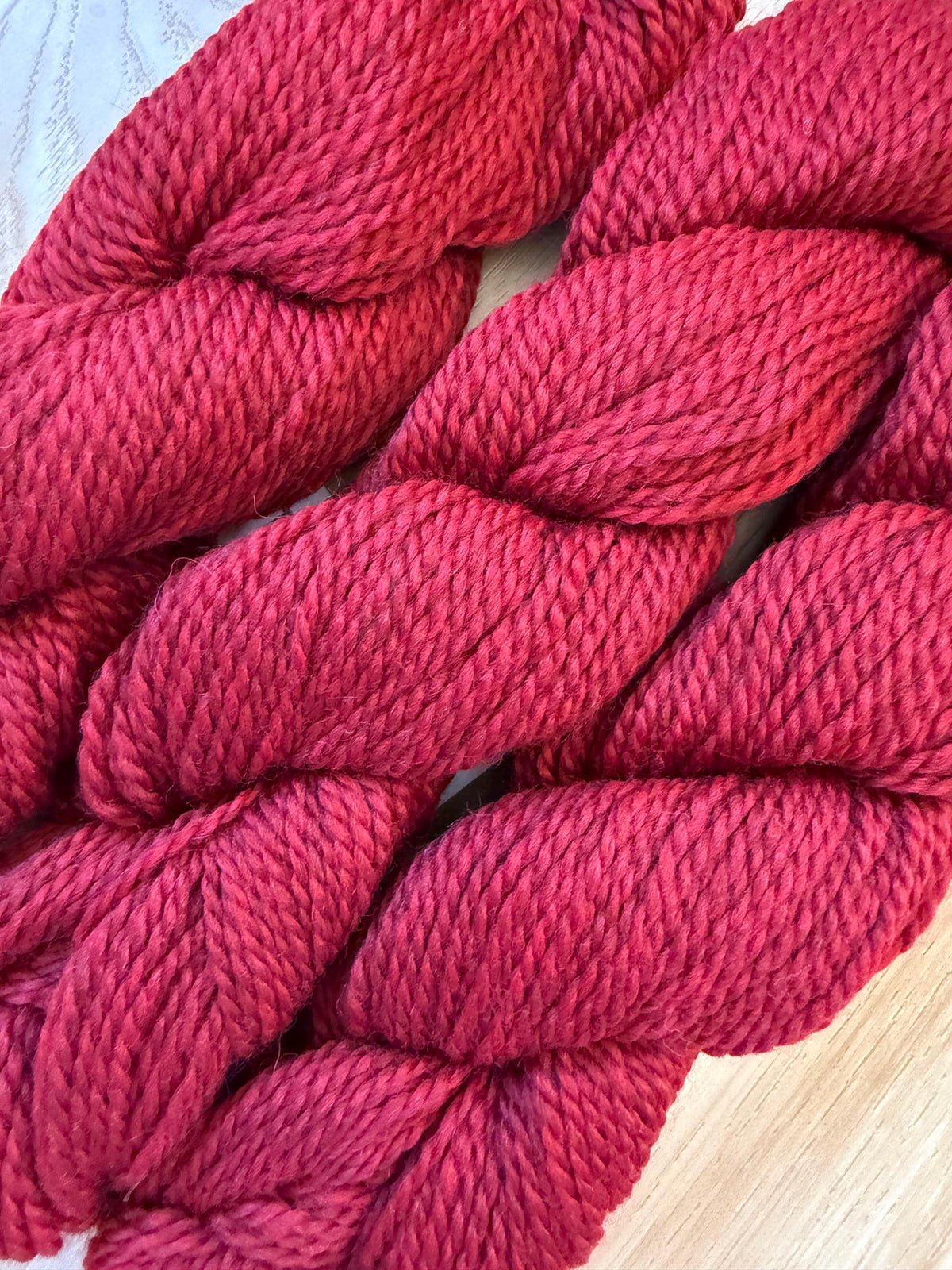 Blue Sky Fibers Highland Wool Yarn - Red Rock red yarn color 100% Peruvian Highland Wool, Worsted Weight Yarn