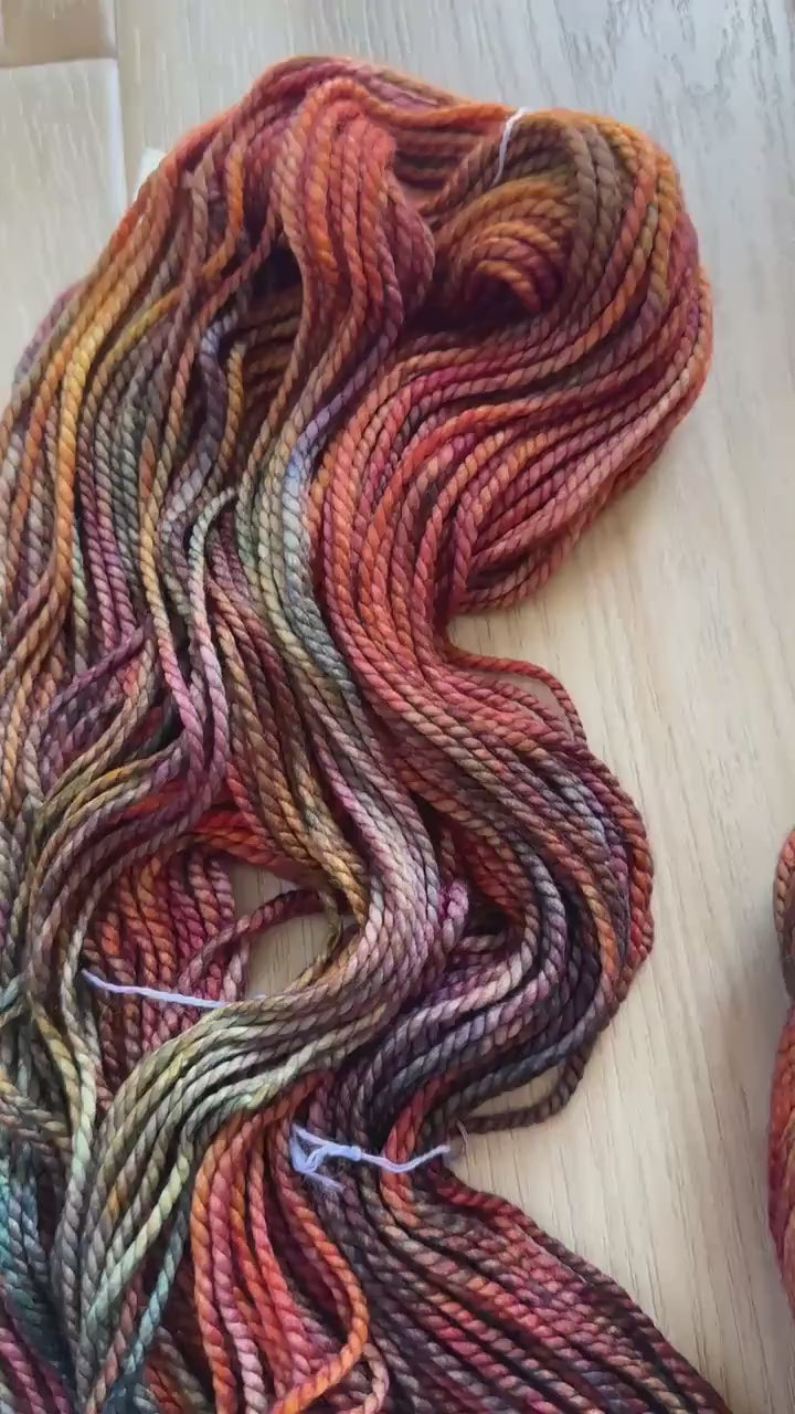 Malabrigo Vientos Piedras– Bulky Weight Superwash Merino Wool, Hand Dyed Chunky Yarn, Soft 2 Ply Yarn for Knitting & Crochet