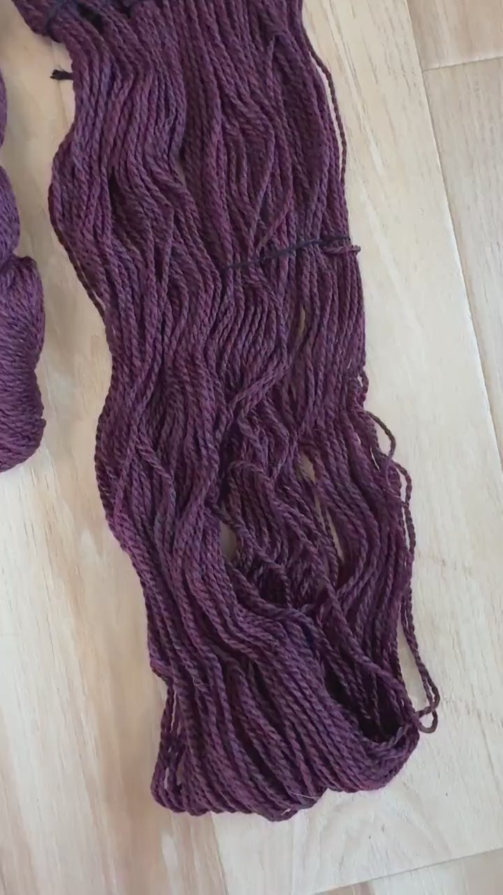 Blue Sky Fibers Highland Wool Yarn - Purple yarn, 100% Peruvian Highland Wool, Worsted Weight Yarn