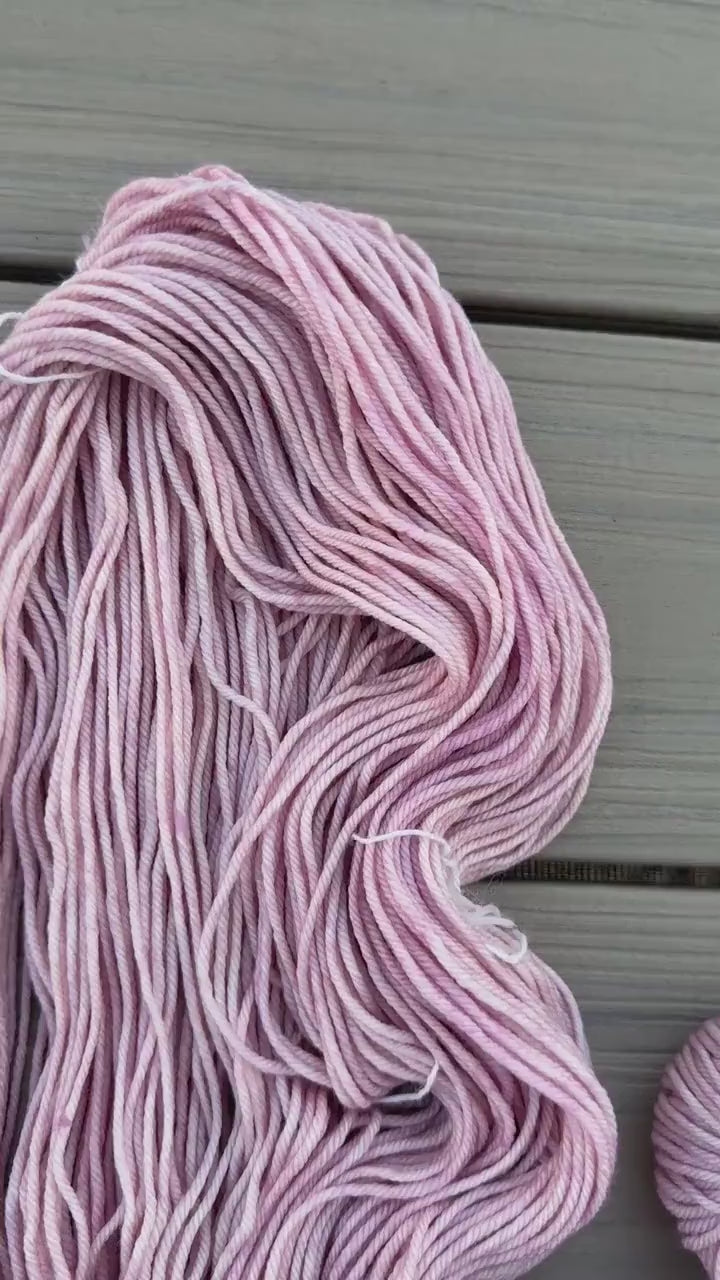 Malabrigo Rios Valentina light pink yarn – Worsted Weight Superwash Merino Wool, Hand Dyed Soft Yarn